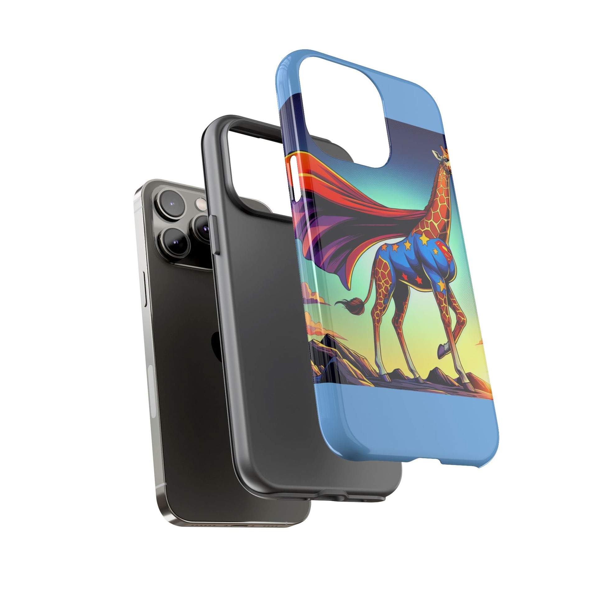 Superhero Giraffe Phone Case | Tough Cases, Unique Gifts, Animal Lover Accessories, Fun Tech Protectors, Cute Phone Covers, Birthday Gift