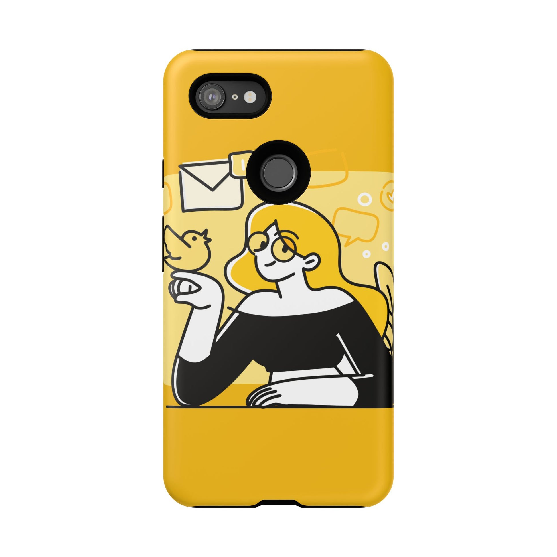 Chic Phone Case with Playful Design, Smartphone Cover, Unique Gift, Trendy Accessory, Eco-Friendly Case