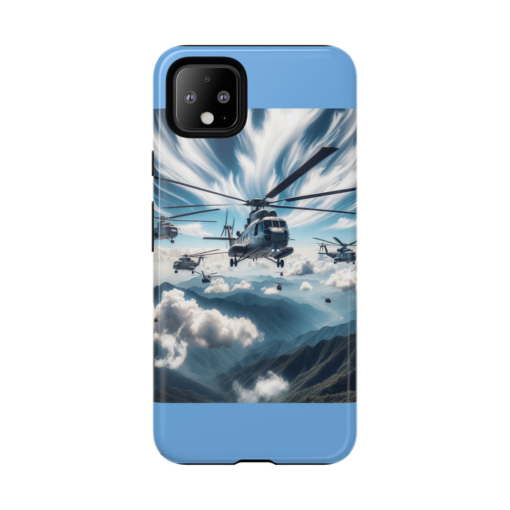 Tough Cases - Helicopter Design Phone Case, Military Style Cover, Unique Gift for Aviation Lovers, Durable Phone Protector, Hobbyist [...]