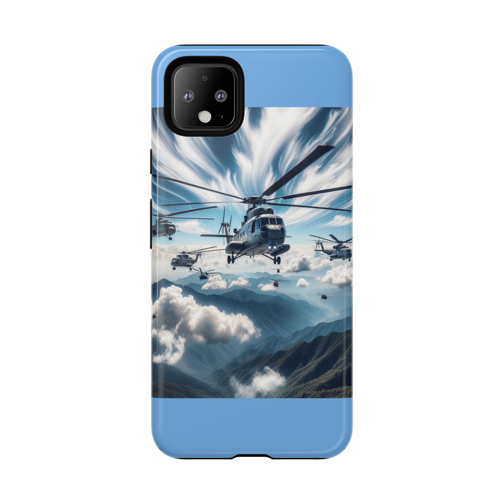 Tough Cases - Helicopter Design Phone Case, Military Style Cover, Unique Gift for Aviation Lovers, Durable Phone Protector, Hobbyist [...]