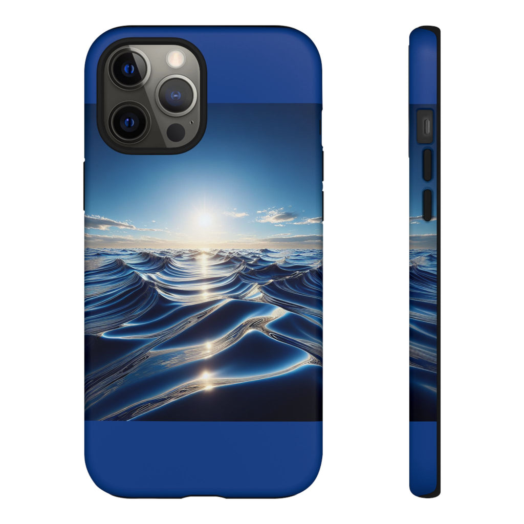 Ocean Wave Phone Case, Tough Phone Cover, Stylish Cell Case, Gift for Beach Lovers, Customizable Phone Accessory