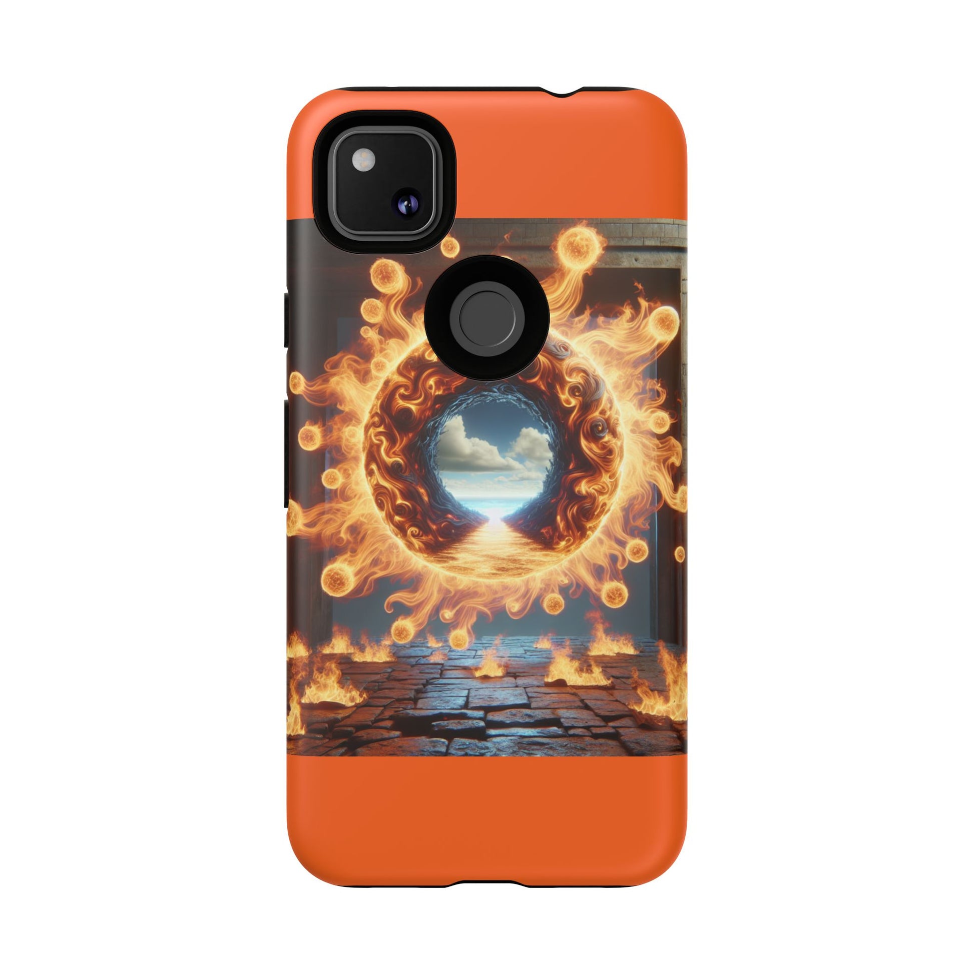Vibrant Phone Case, Tough Cases for Gamers, Fire Element Phone Cover, Unique Protector, Game Lover Gifts