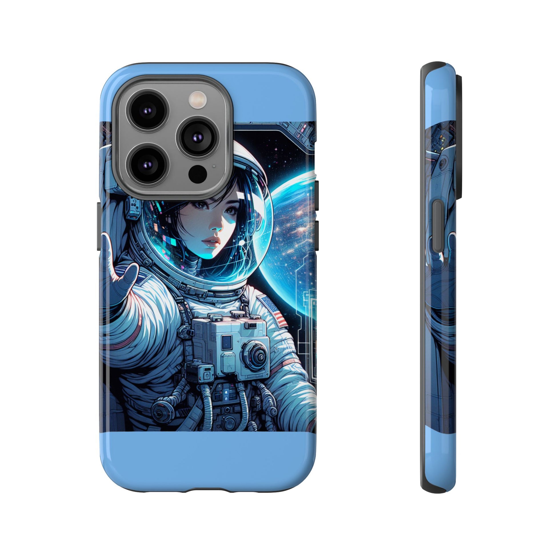 Astronaut Phone Case, Space-Themed Tough Case, Unique Gift for Science Lovers, Trendy Protection for Smartphones, Cool Tech Accessories