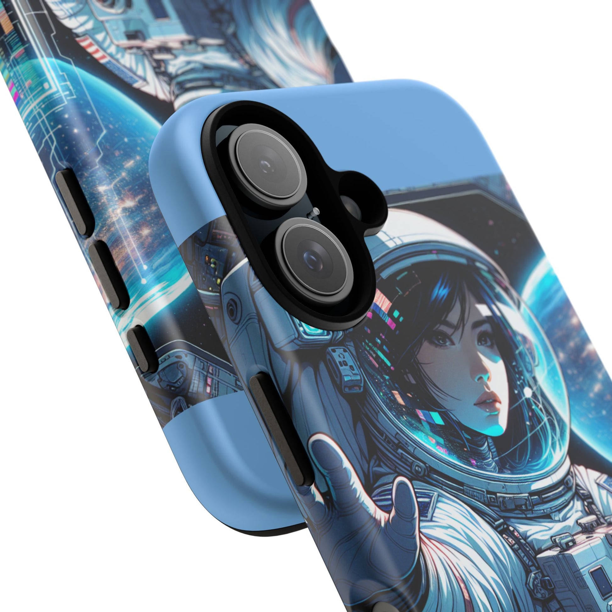 Astronaut Phone Case, Space-Themed Tough Case, Unique Gift for Science Lovers, Trendy Protection for Smartphones, Cool Tech Accessories