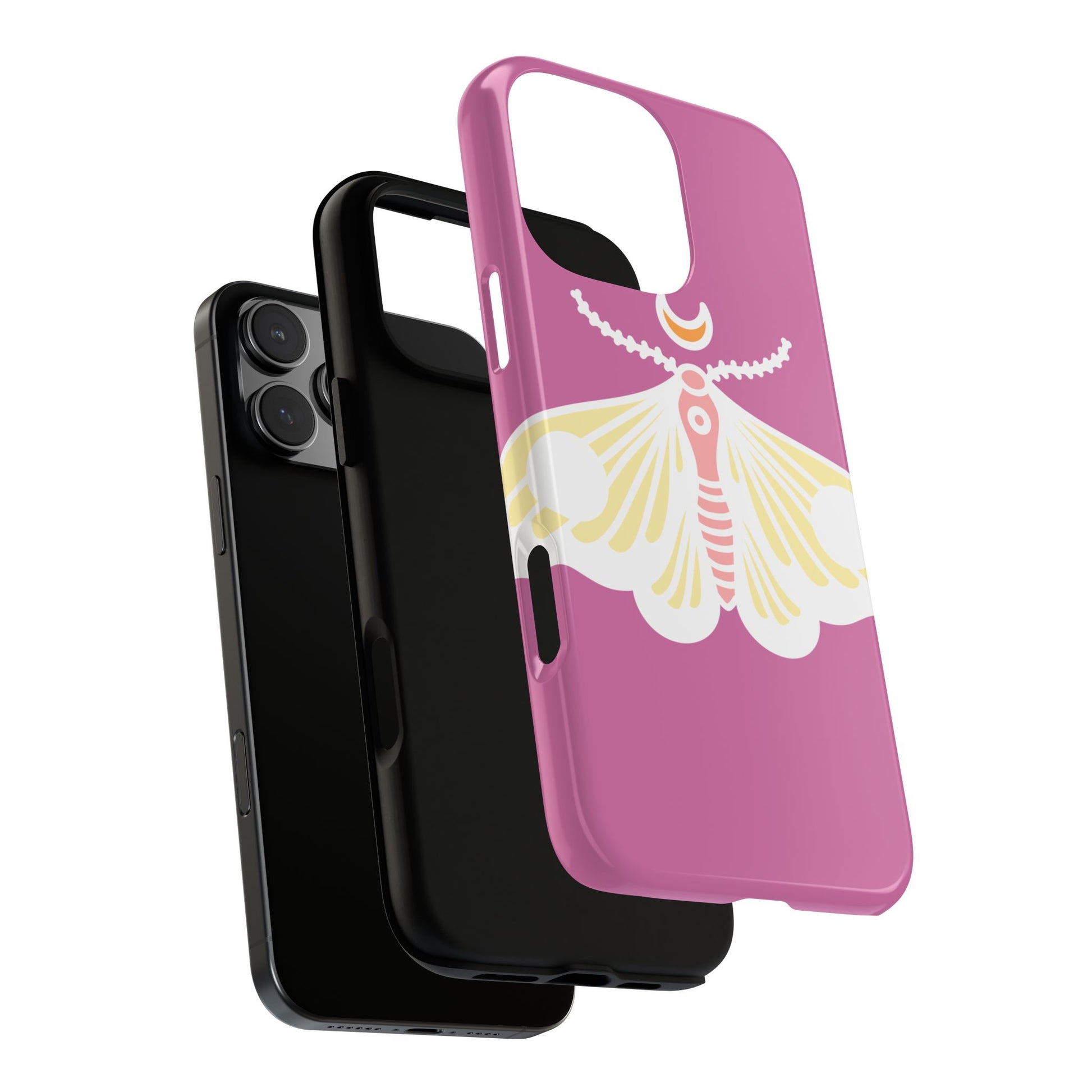 Colorful Moth Phone Case | Tough Cases for iPhone, Unique Gift, Nature Lovers, Boho Style, Trendy Accessories
