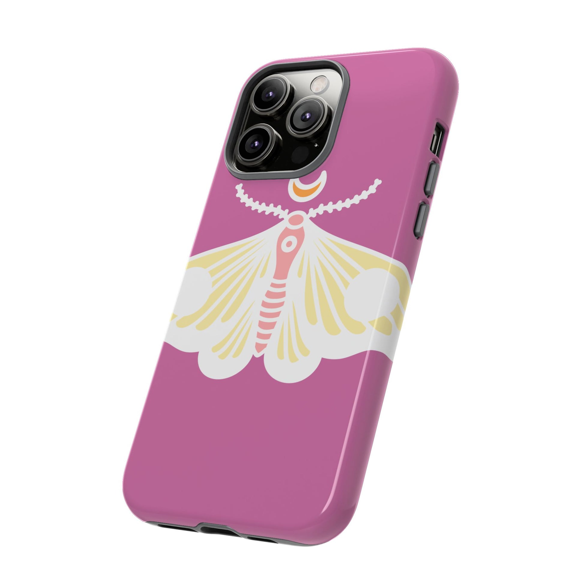 Colorful Moth Phone Case | Tough Cases for iPhone, Unique Gift, Nature Lovers, Boho Style, Trendy Accessories