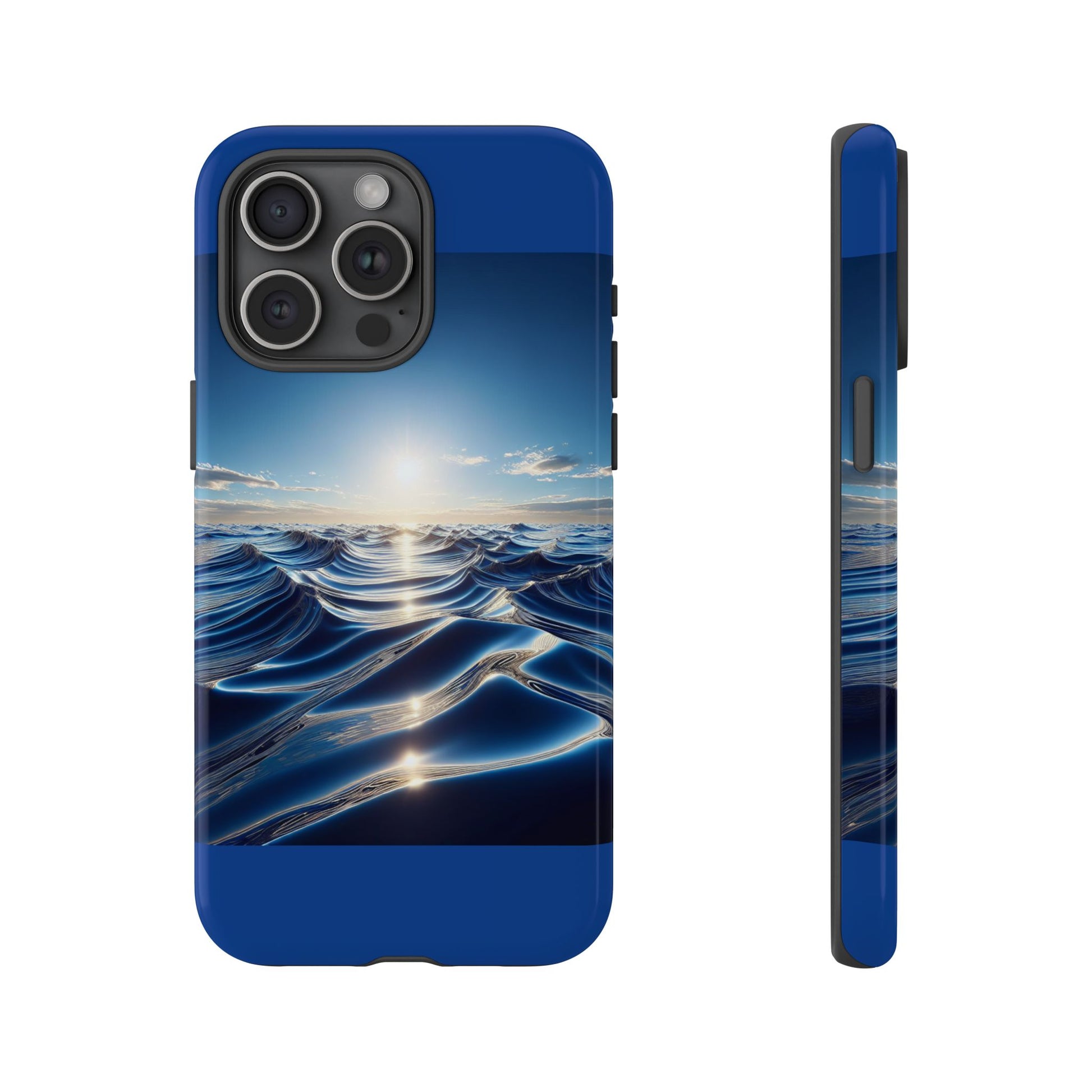 Ocean Wave Phone Case, Tough Phone Cover, Stylish Cell Case, Gift for Beach Lovers, Customizable Phone Accessory