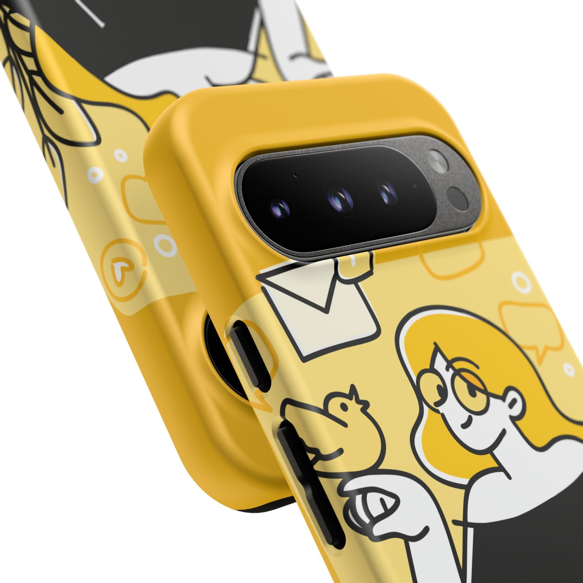 Chic Phone Case with Playful Design, Smartphone Cover, Unique Gift, Trendy Accessory, Eco-Friendly Case