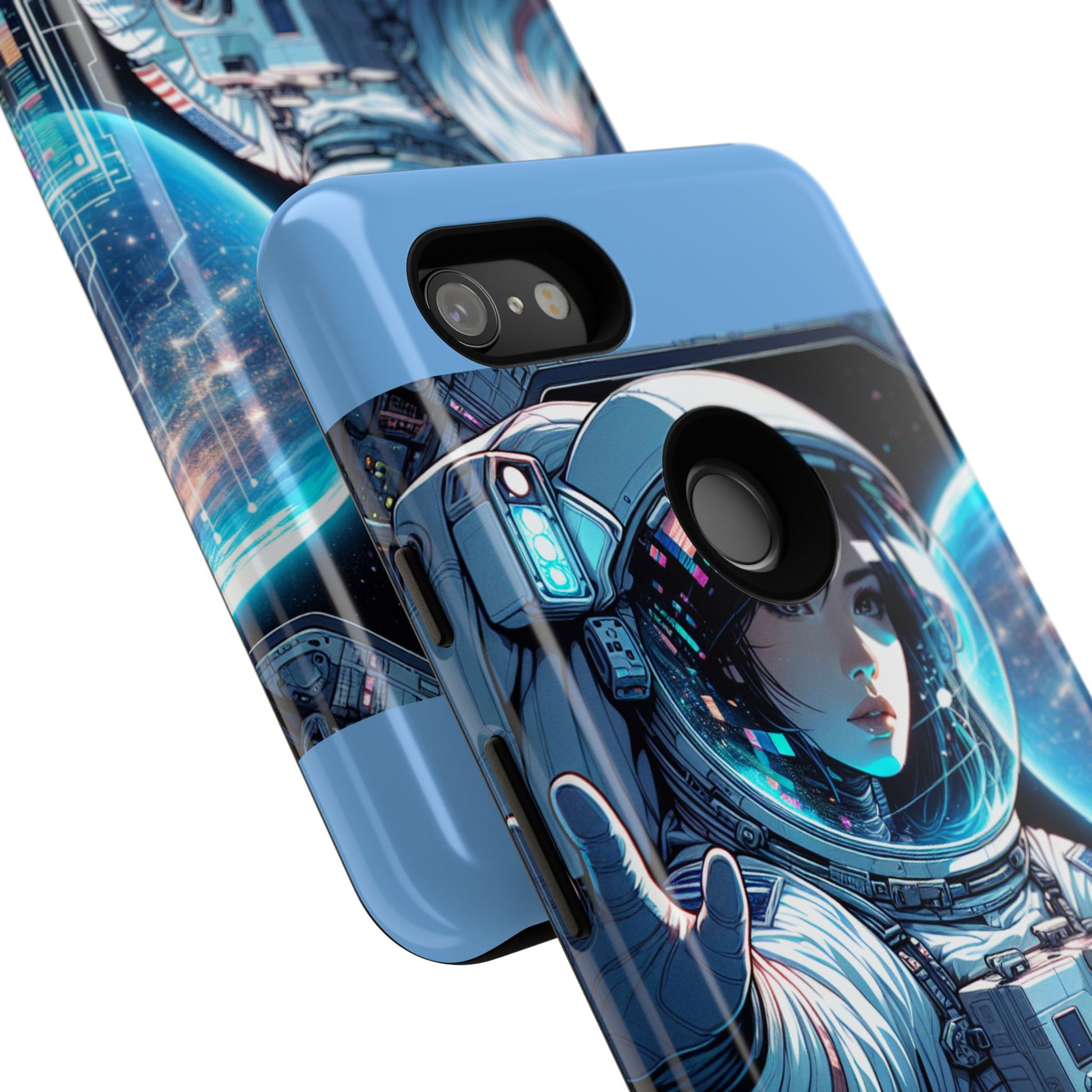 Astronaut Phone Case, Space-Themed Tough Case, Unique Gift for Science Lovers, Trendy Protection for Smartphones, Cool Tech Accessories