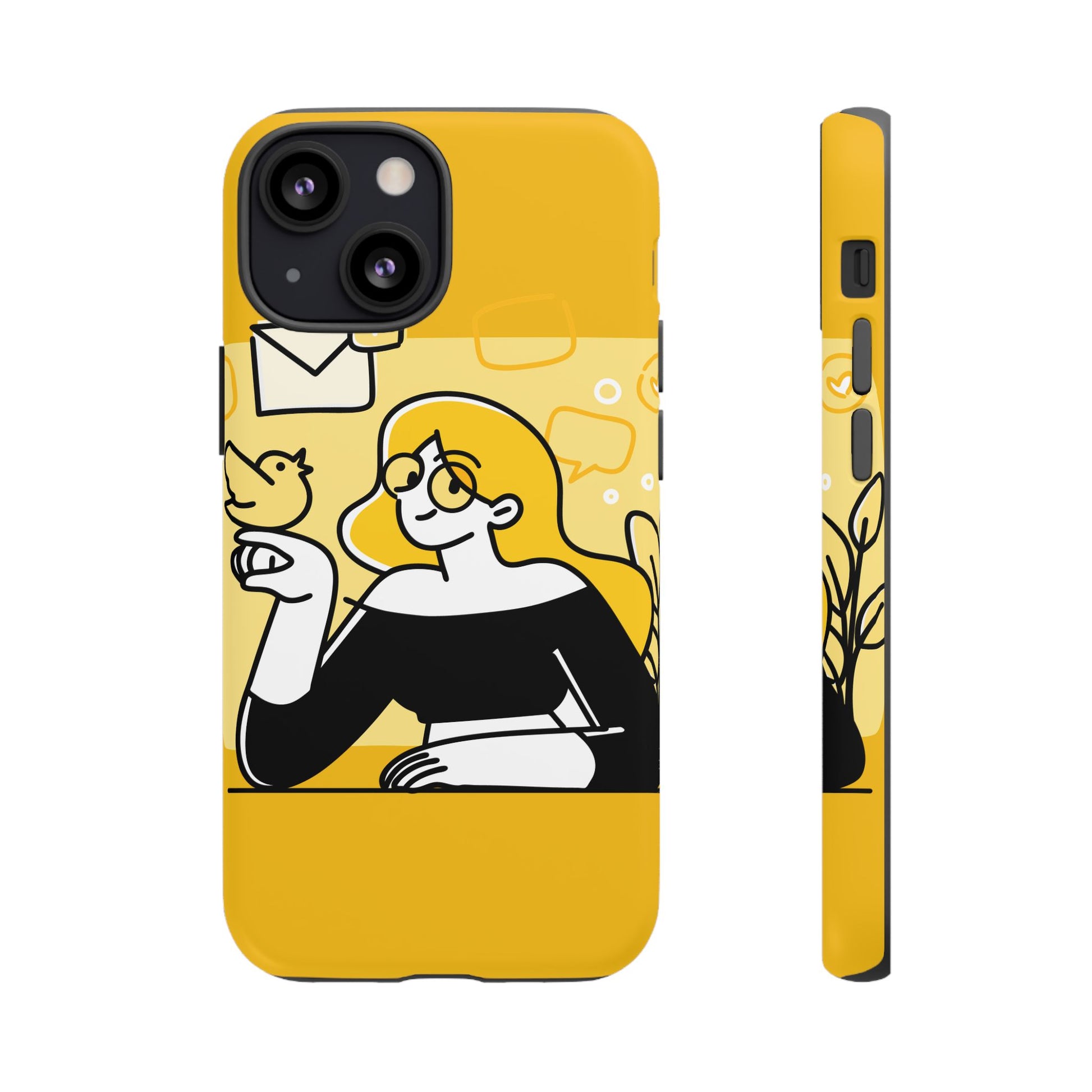 Chic Phone Case with Playful Design, Smartphone Cover, Unique Gift, Trendy Accessory, Eco-Friendly Case