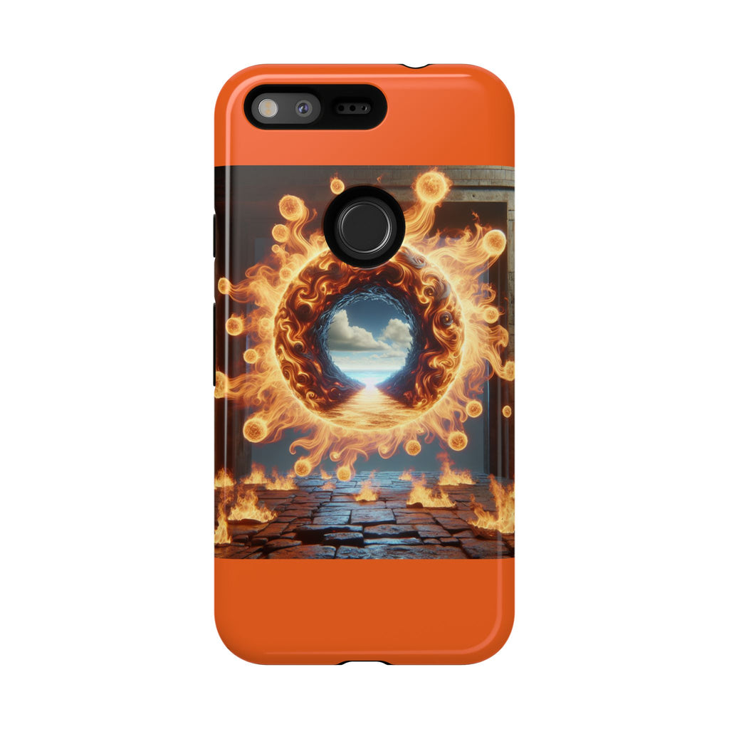 Vibrant Phone Case, Tough Cases for Gamers, Fire Element Phone Cover, Unique Protector, Game Lover Gifts