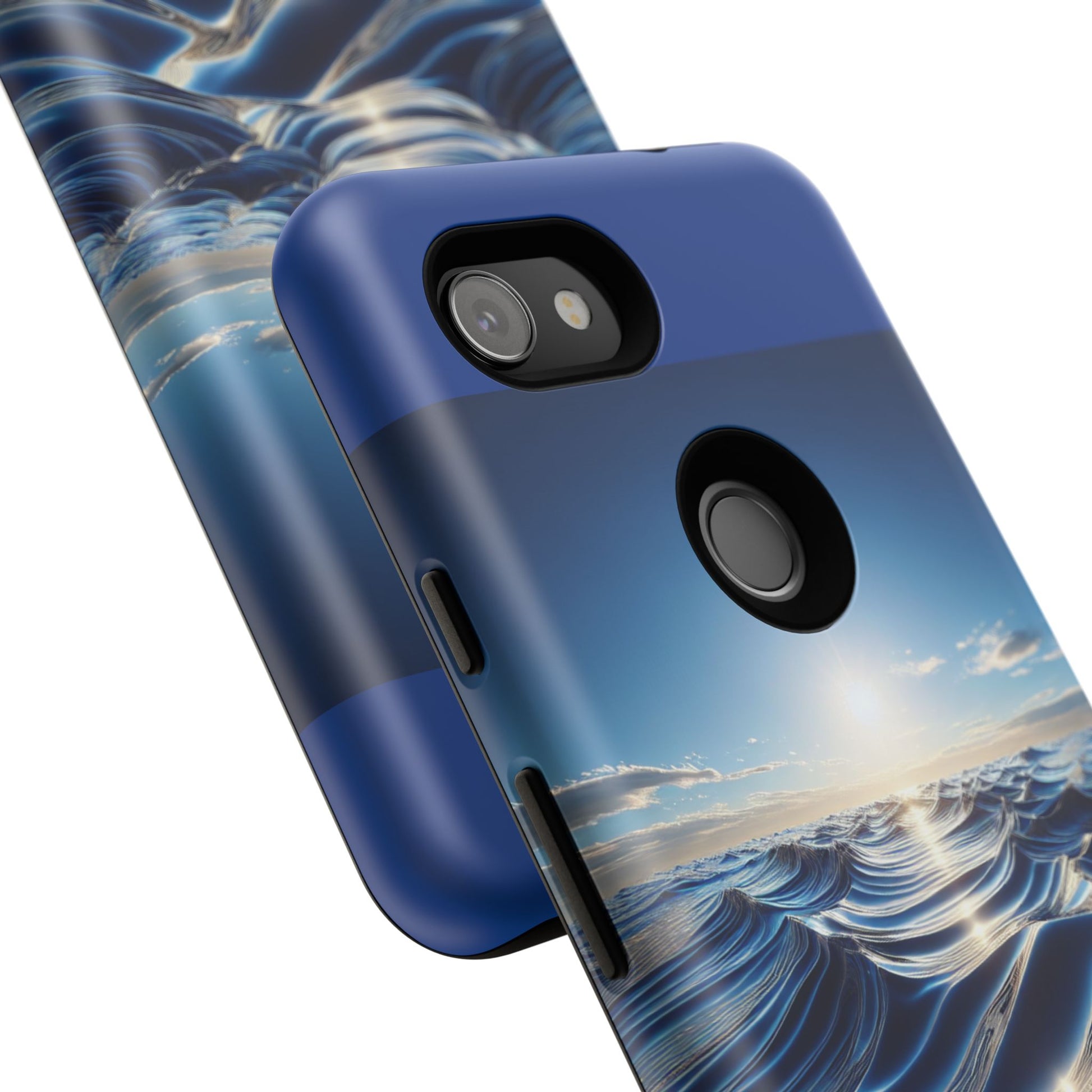 Ocean Wave Phone Case, Tough Phone Cover, Stylish Cell Case, Gift for Beach Lovers, Customizable Phone Accessory