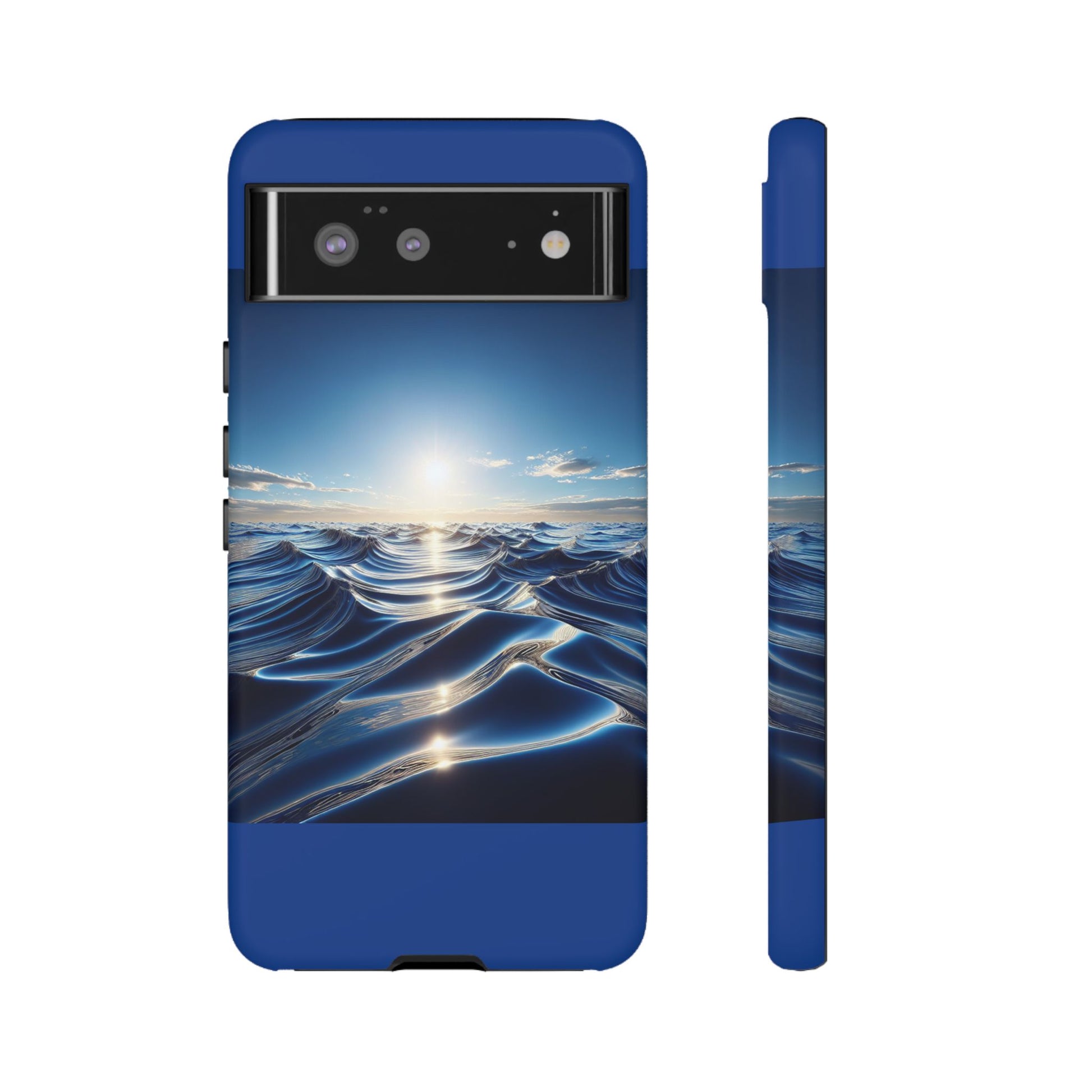 Ocean Wave Phone Case, Tough Phone Cover, Stylish Cell Case, Gift for Beach Lovers, Customizable Phone Accessory