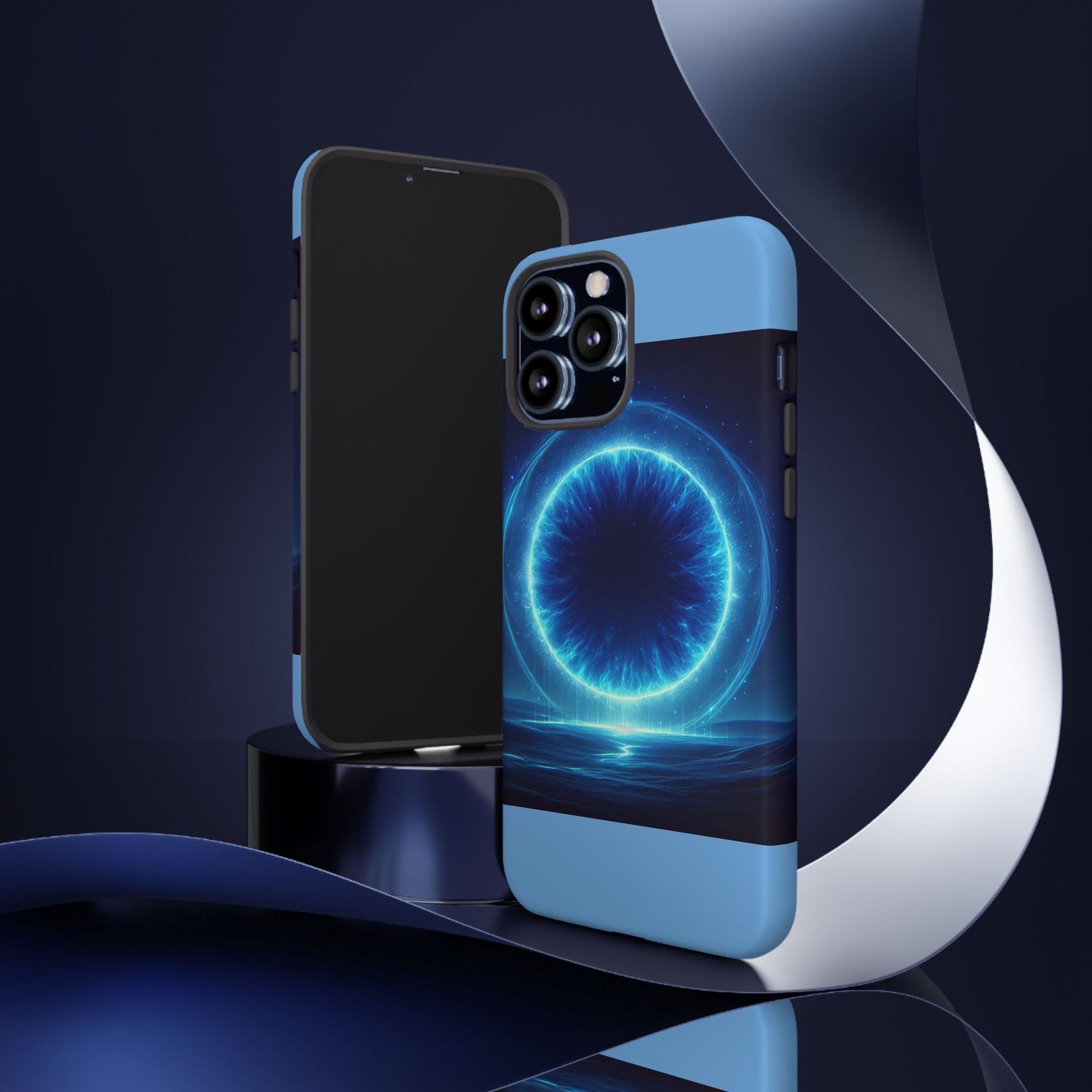 Blue Galaxy Phone Case, Tough Phone Cover, Cosmic Protection Case, Space Design, Gift for Space Lovers