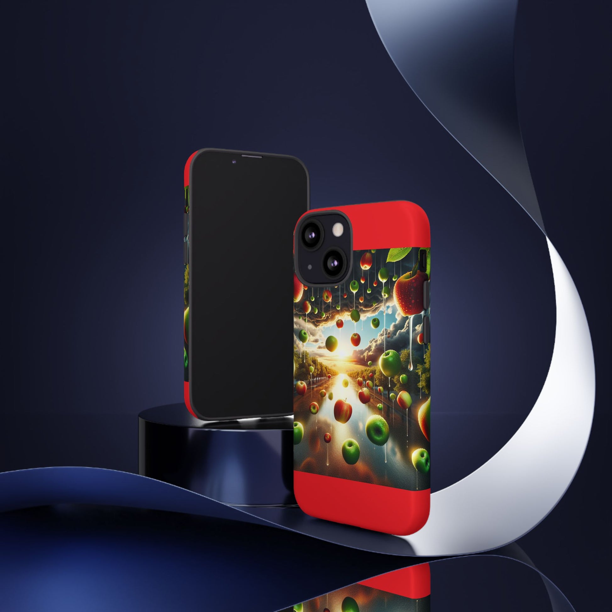 Vibrant Phone Case with Artistic Apple Design, Unique Gift for Art Lovers, Trendy Accessory for Any Occasion, Stylish Smartphone Cover
