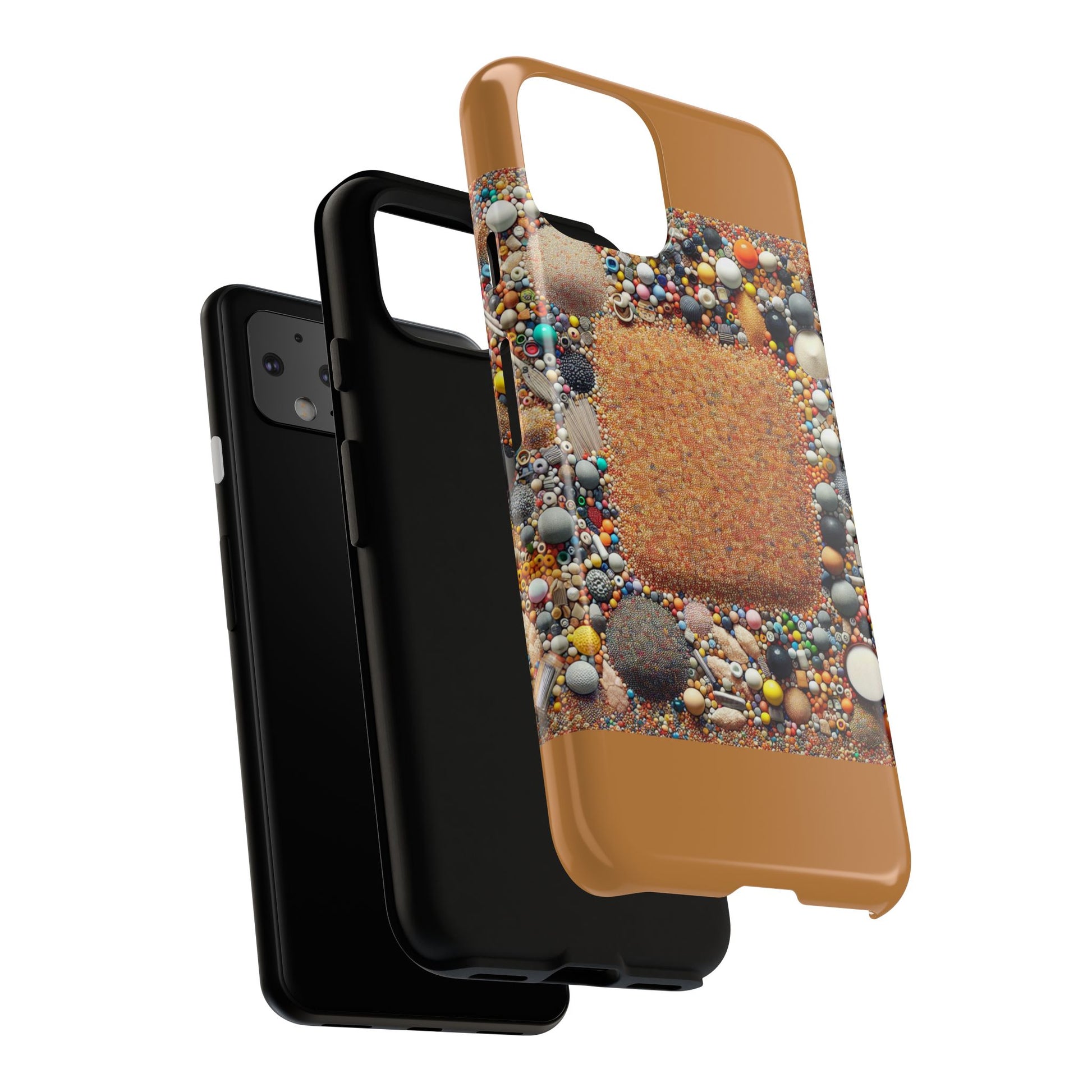 Colorful Phone Case with Unique Texture, Tough Case, Phone Accessory, Trendy Design, Gift for Tech Lovers, Durable Protection