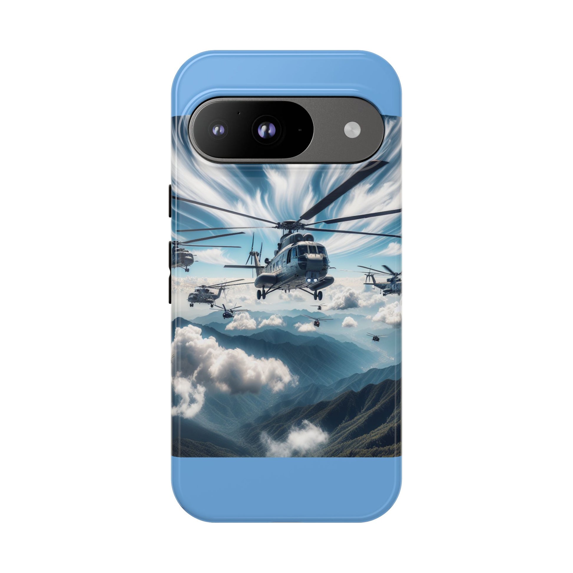 Tough Cases - Helicopter Design Phone Case, Military Style Cover, Unique Gift for Aviation Lovers, Durable Phone Protector, Hobbyist [...]