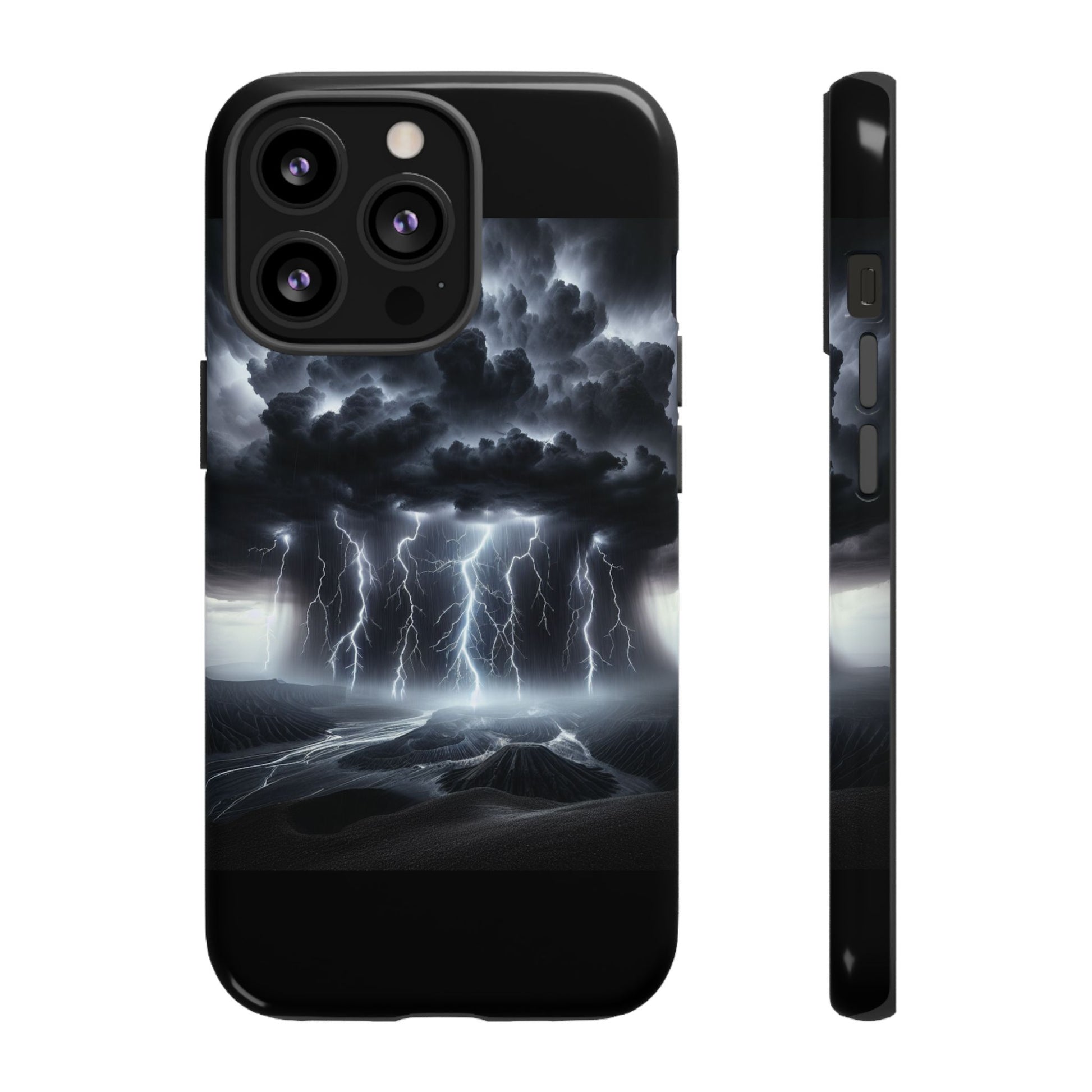 Tough Cases for the Bold: Stormy Thunder Phone Case, Lightning Protection, Durable Cover for Adventurers, Unique Gift for Nature [...]