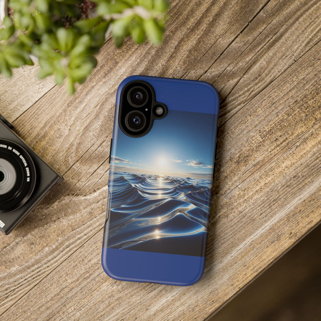 Ocean Wave Phone Case, Tough Phone Cover, Stylish Cell Case, Gift for Beach Lovers, Customizable Phone Accessory