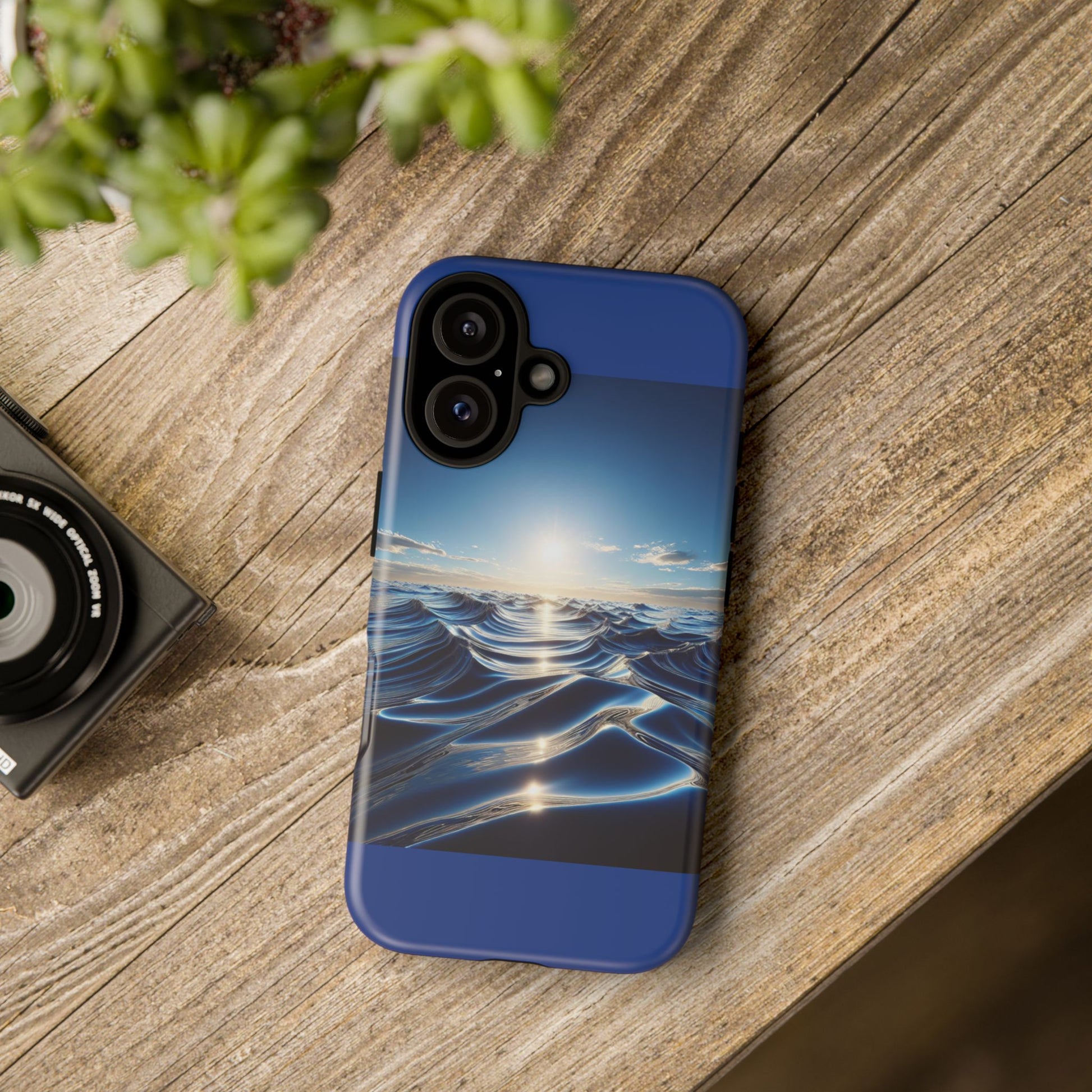 Ocean Wave Phone Case, Tough Phone Cover, Stylish Cell Case, Gift for Beach Lovers, Customizable Phone Accessory
