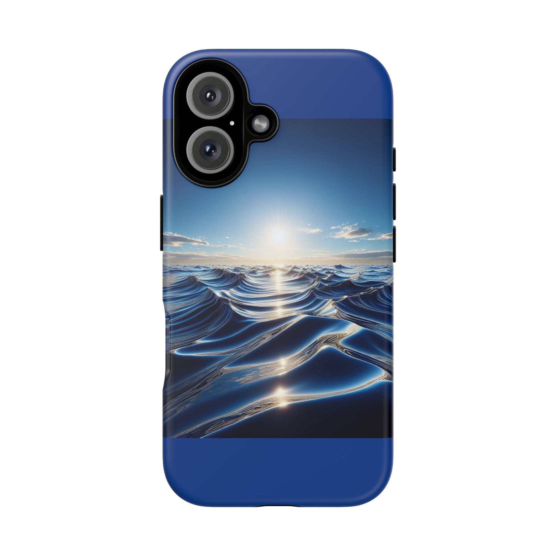 Ocean Wave Phone Case, Tough Phone Cover, Stylish Cell Case, Gift for Beach Lovers, Customizable Phone Accessory