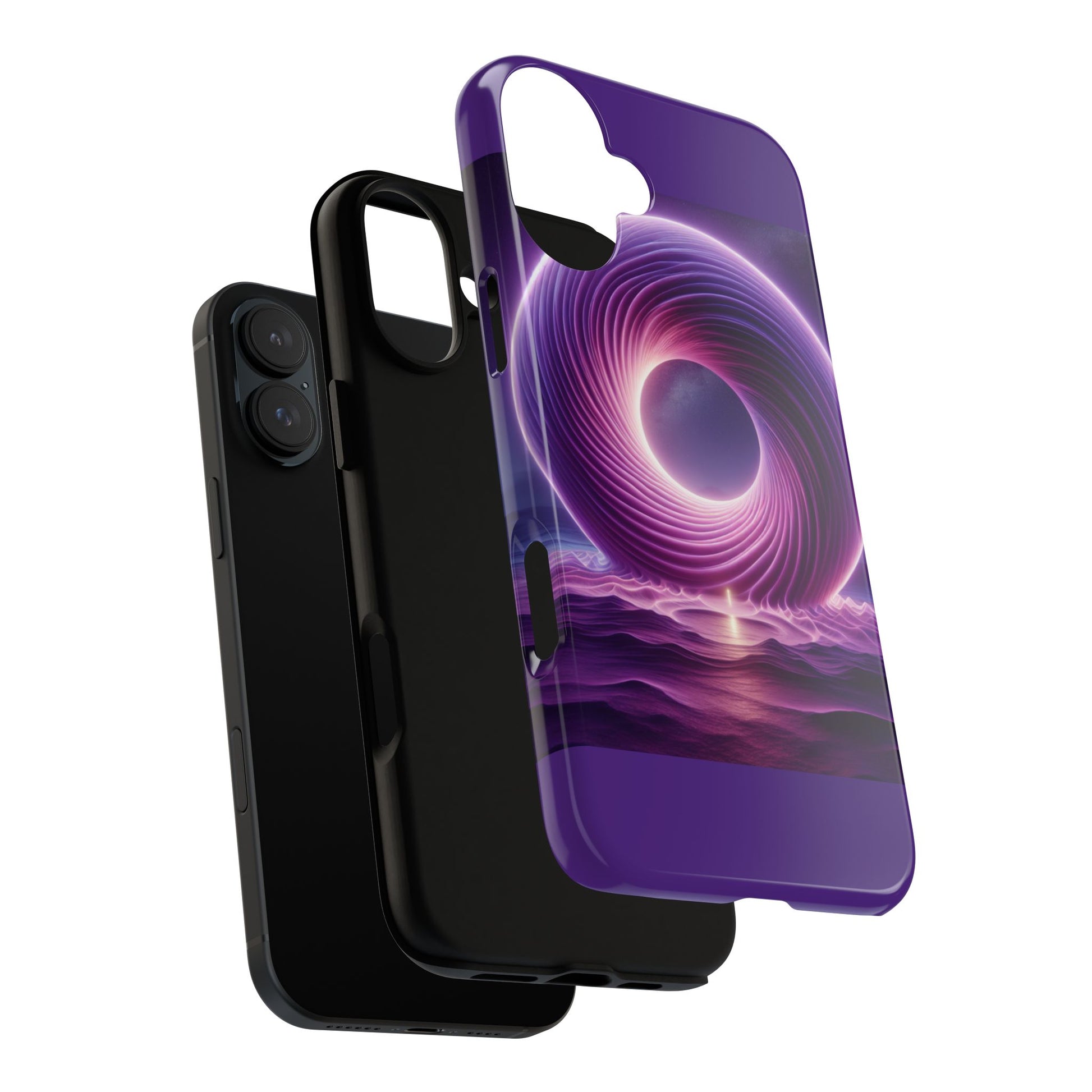 Colorful Phone Case with Swirling Design, Tough Phone Cover, Cosmic Phone Protector, Unique Gift for Tech Lovers, Stylish Smartphone Shell