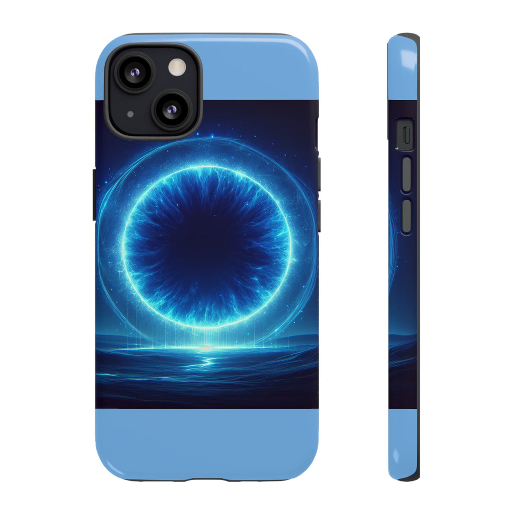 Blue Galaxy Phone Case, Tough Phone Cover, Cosmic Protection Case, Space Design, Gift for Space Lovers