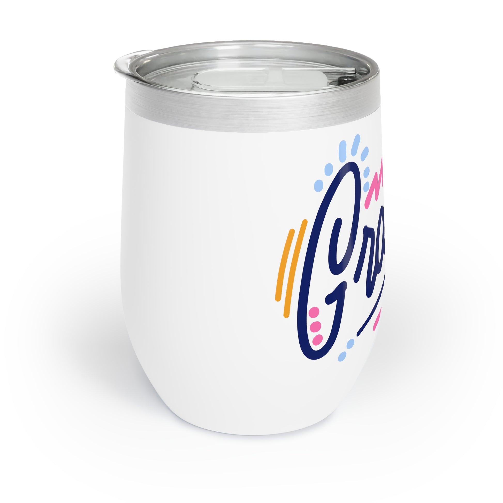Chic Wine Tumbler, Stylish Insulated Drinkware for Celebrations, Graciás! Gift for Wine Lovers, Summer Parties, Housewarming