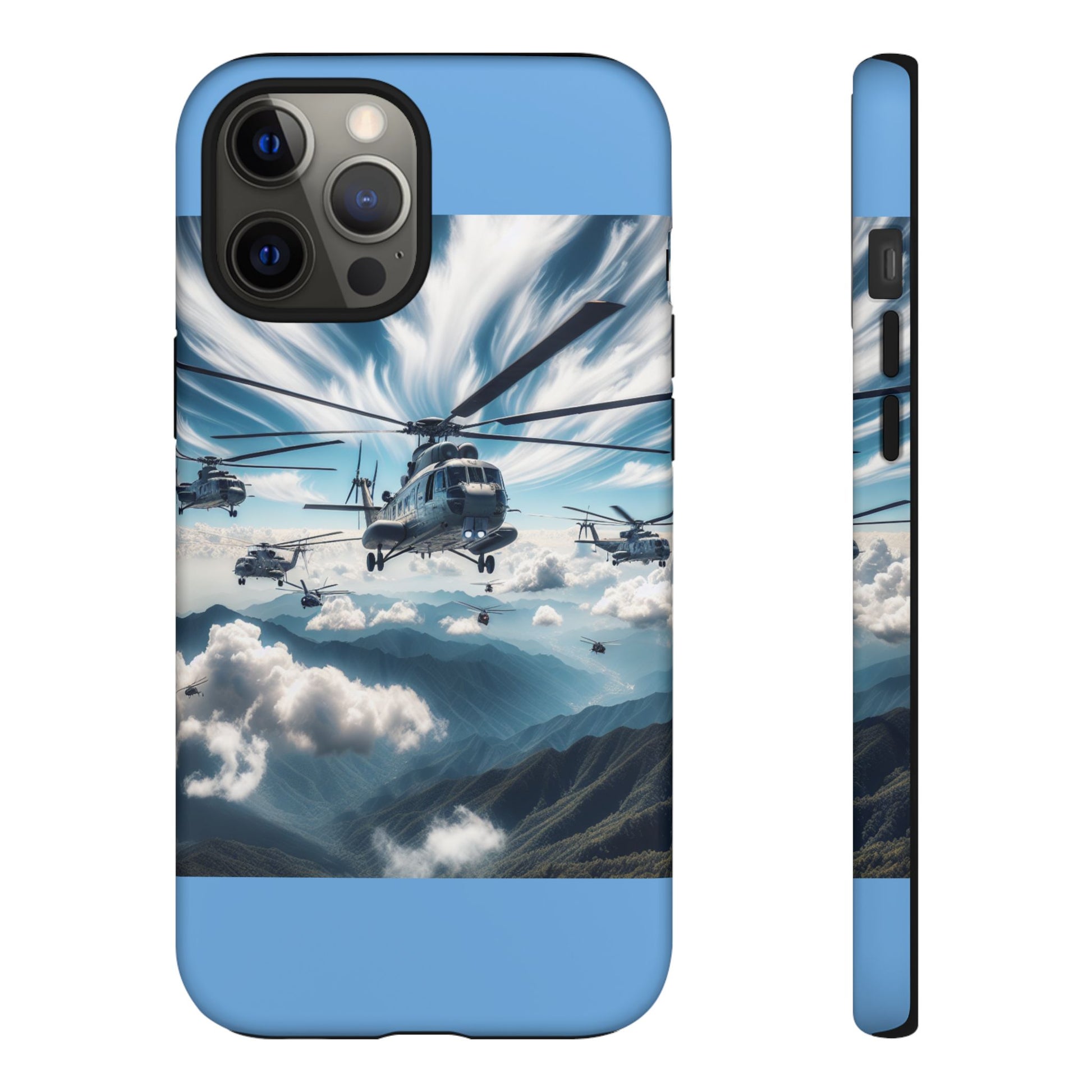 Tough Cases - Helicopter Design Phone Case, Military Style Cover, Unique Gift for Aviation Lovers, Durable Phone Protector, Hobbyist [...]