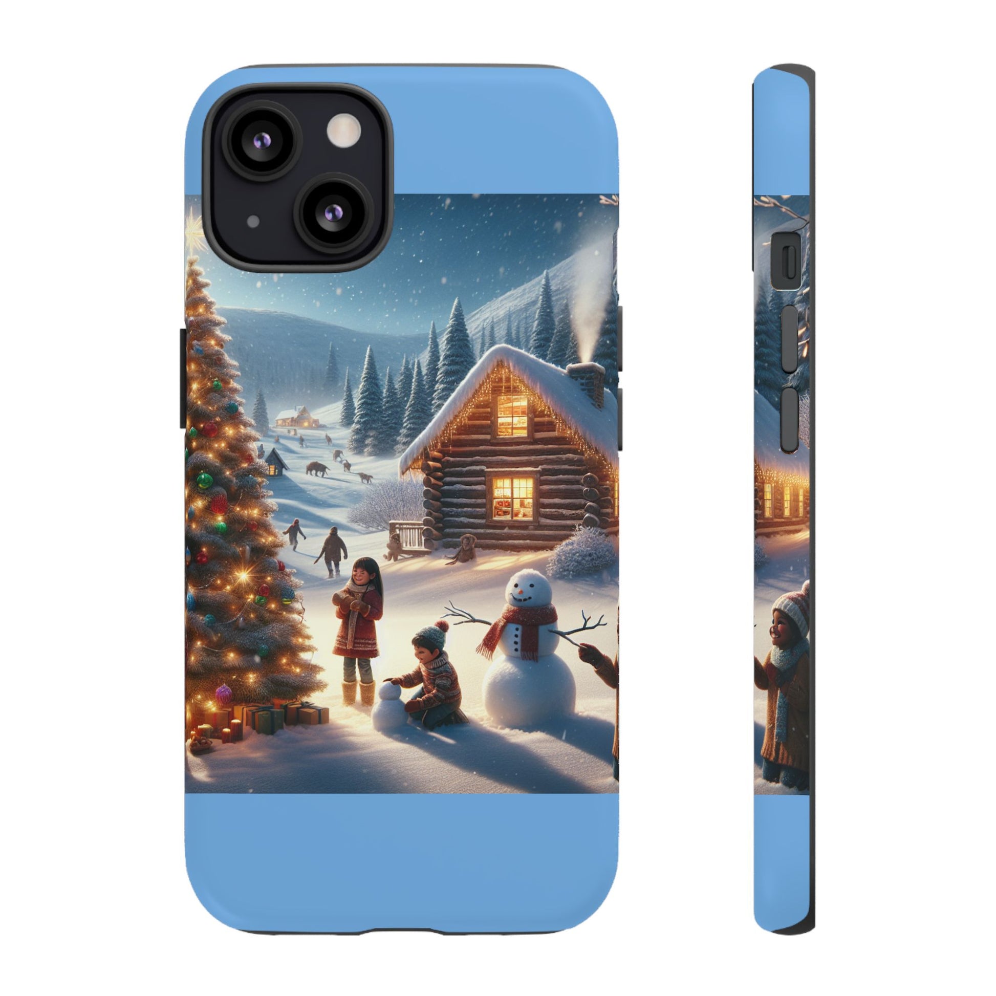 Winter Wonderland Phone Case, Holiday Gift for Him/Her, Cute Christmas Phone Cover, Unique Winter Scene Case, Festive Tech Accessories