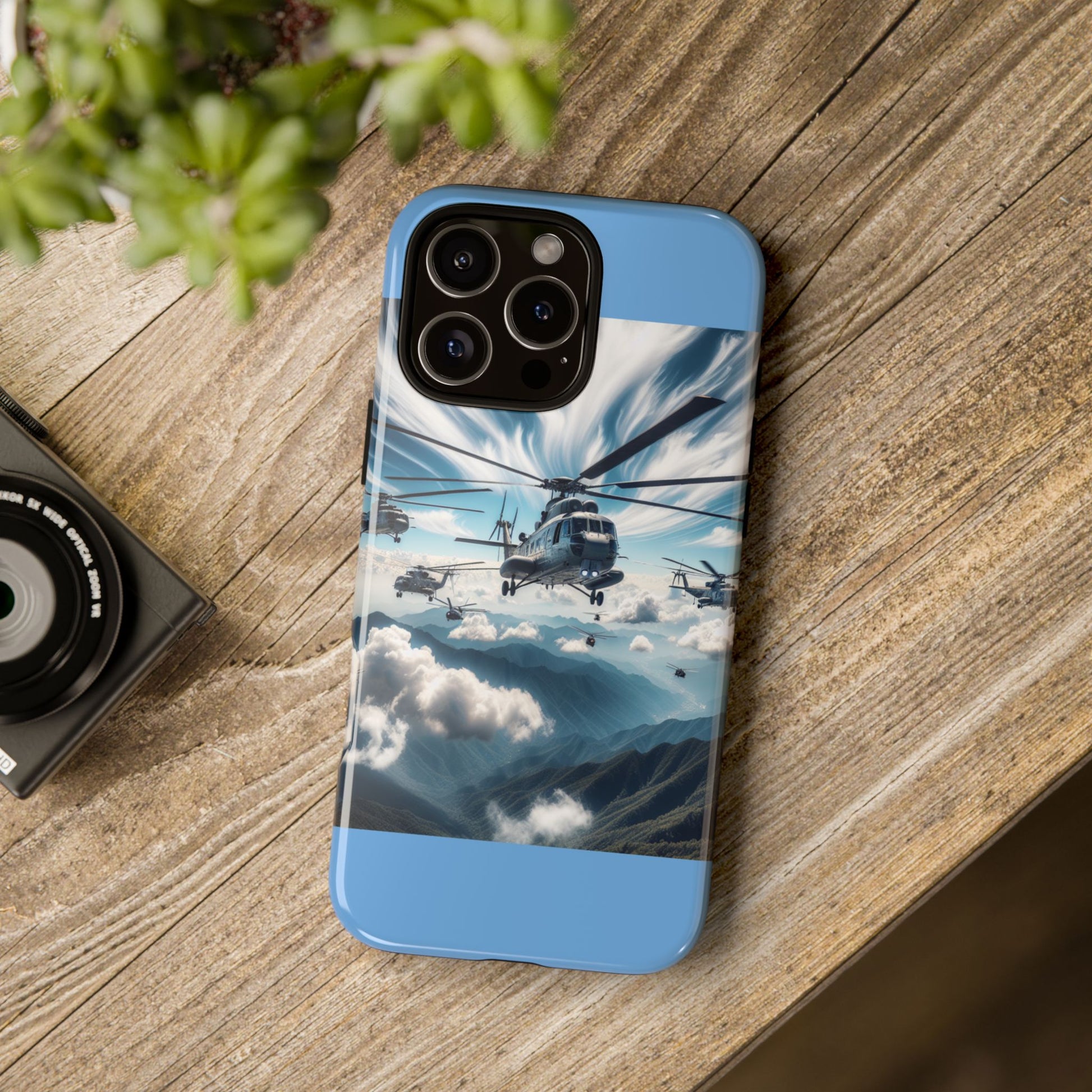 Tough Cases - Helicopter Design Phone Case, Military Style Cover, Unique Gift for Aviation Lovers, Durable Phone Protector, Hobbyist [...]