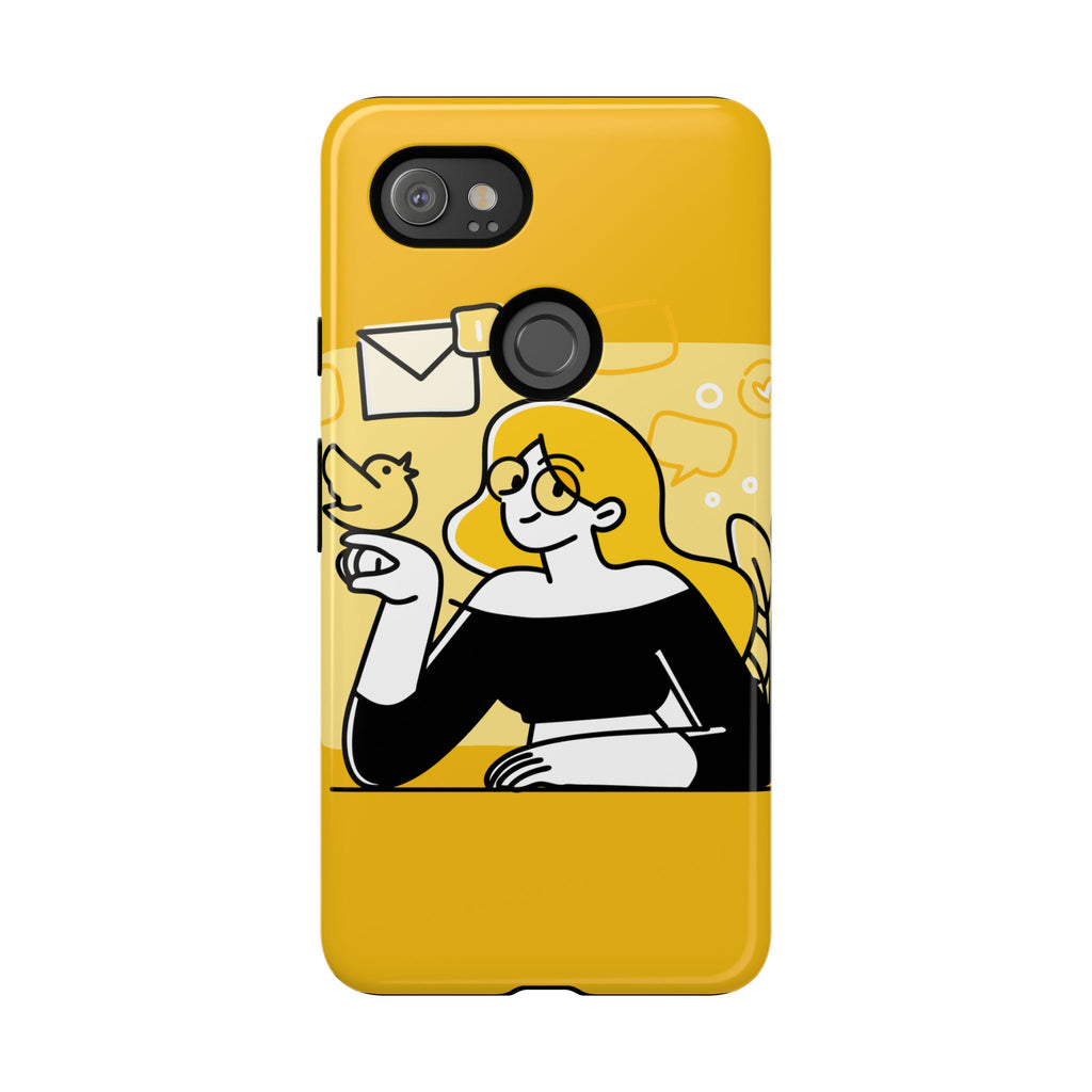 Chic Phone Case with Playful Design, Smartphone Cover, Unique Gift, Trendy Accessory, Eco-Friendly Case