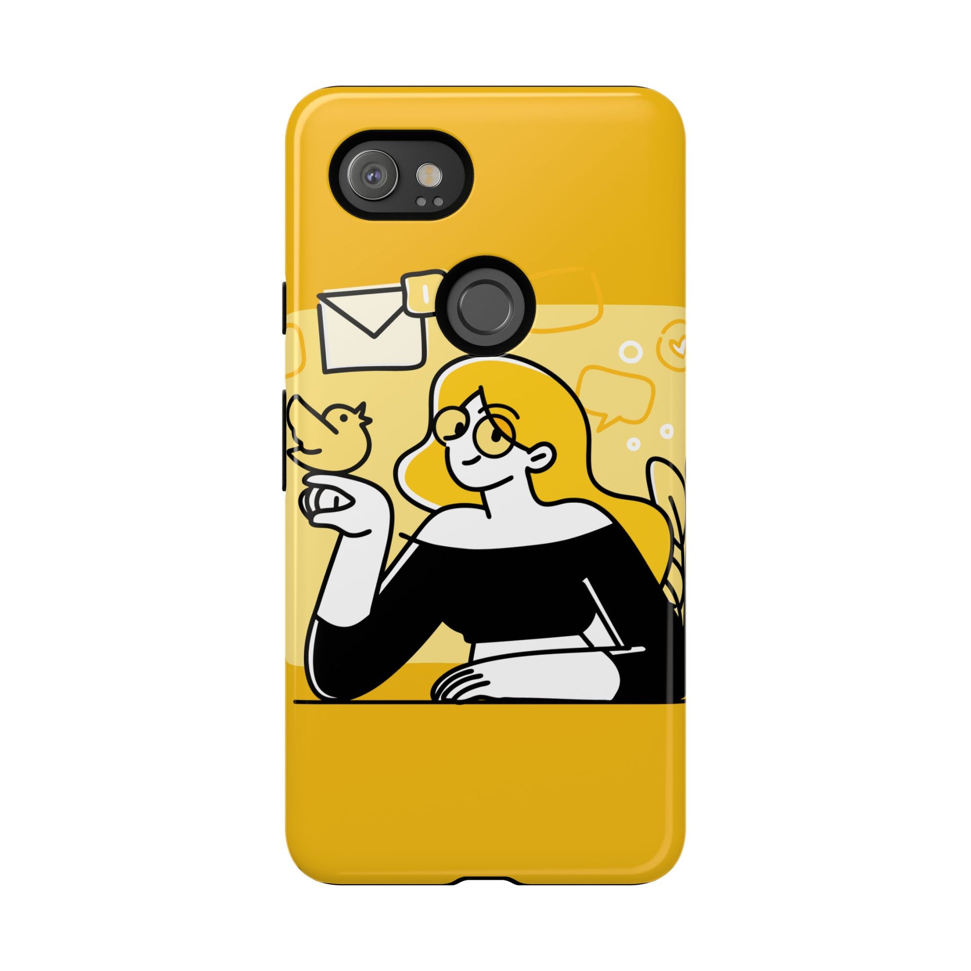 Chic Phone Case with Playful Design, Smartphone Cover, Unique Gift, Trendy Accessory, Eco-Friendly Case