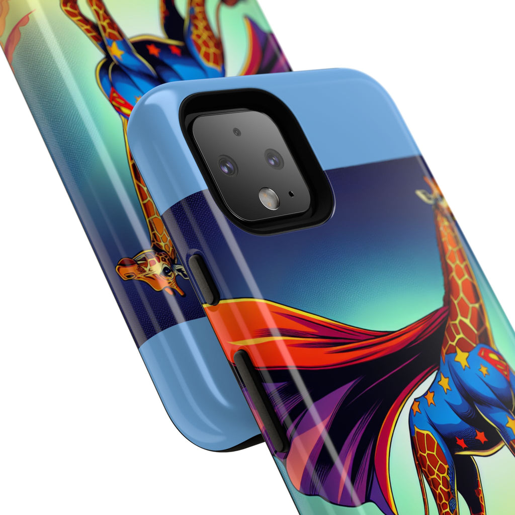 Superhero Giraffe Phone Case | Tough Cases, Unique Gifts, Animal Lover Accessories, Fun Tech Protectors, Cute Phone Covers, Birthday Gift