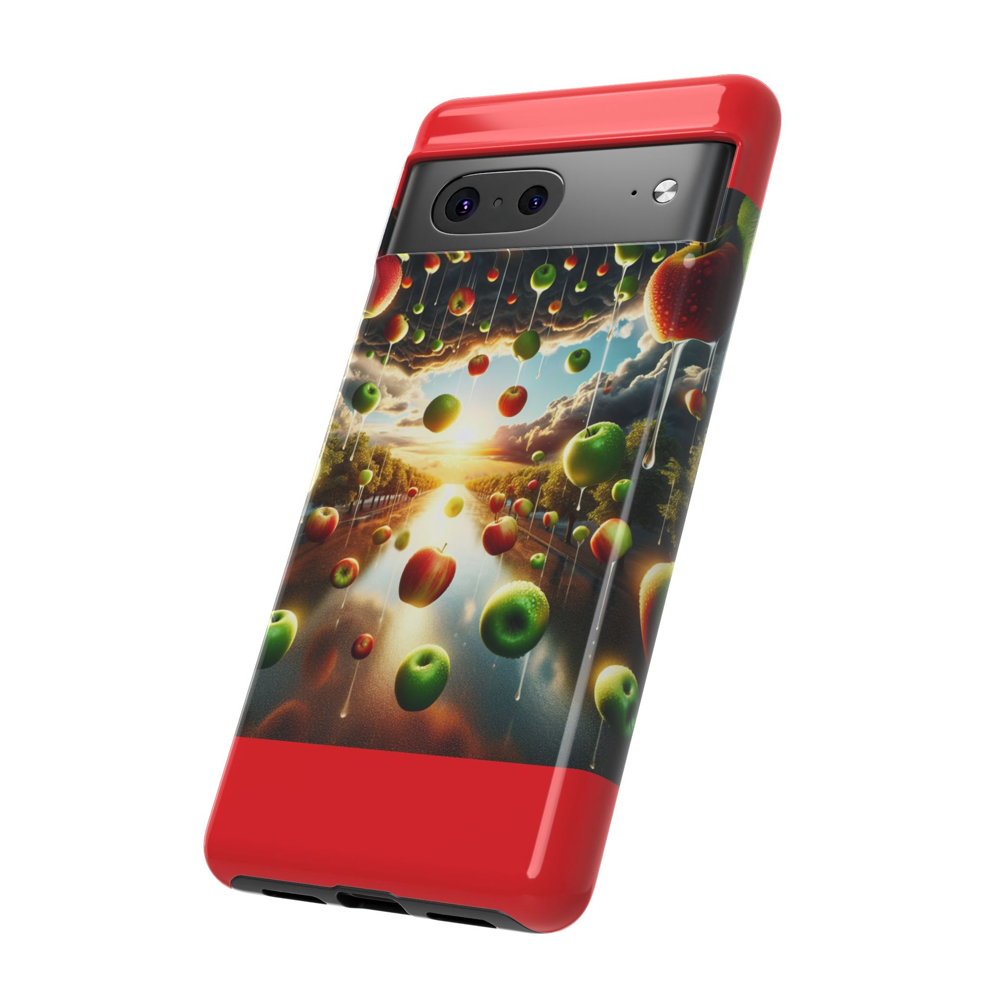 Vibrant Phone Case with Artistic Apple Design, Unique Gift for Art Lovers, Trendy Accessory for Any Occasion, Stylish Smartphone Cover