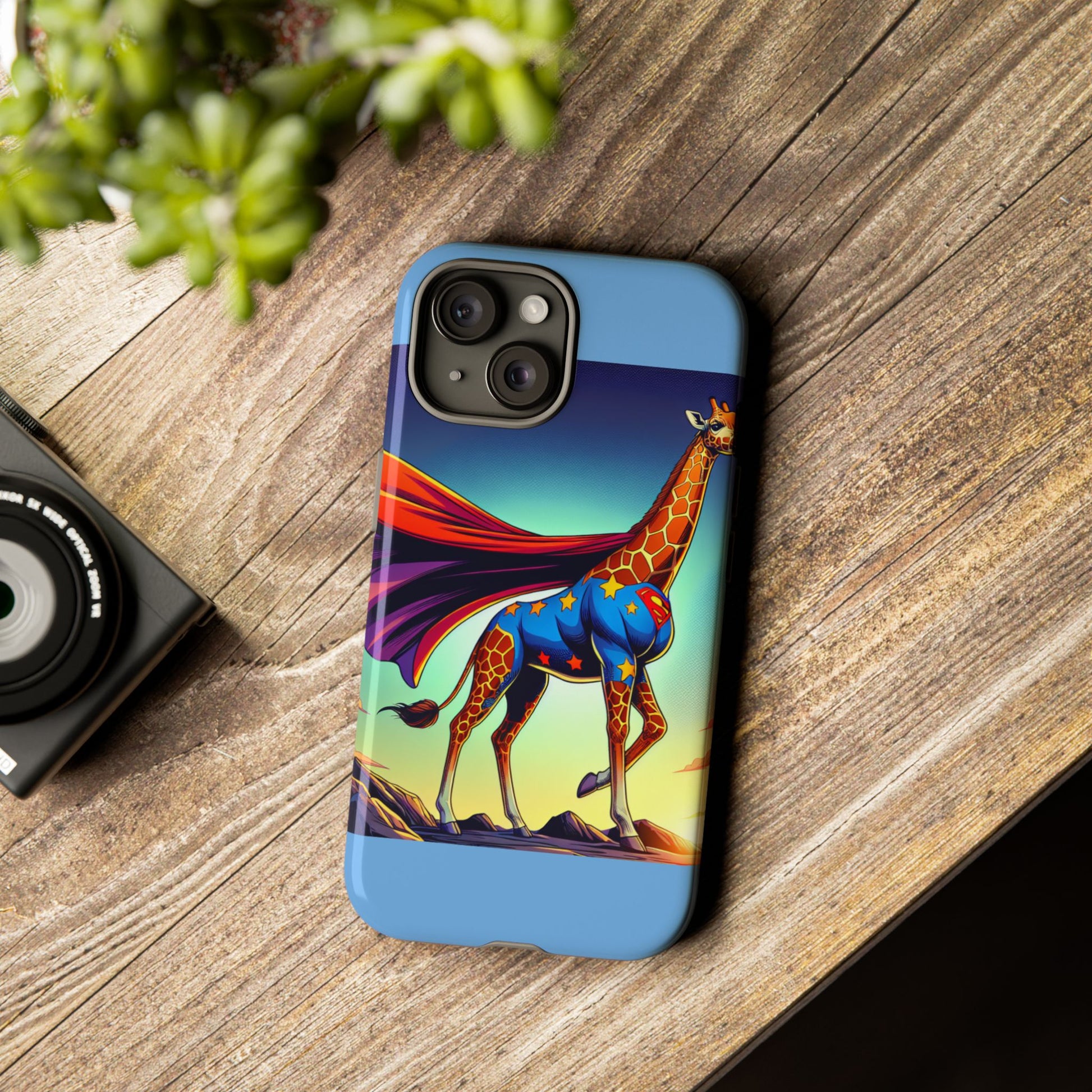 Superhero Giraffe Phone Case | Tough Cases, Unique Gifts, Animal Lover Accessories, Fun Tech Protectors, Cute Phone Covers, Birthday Gift
