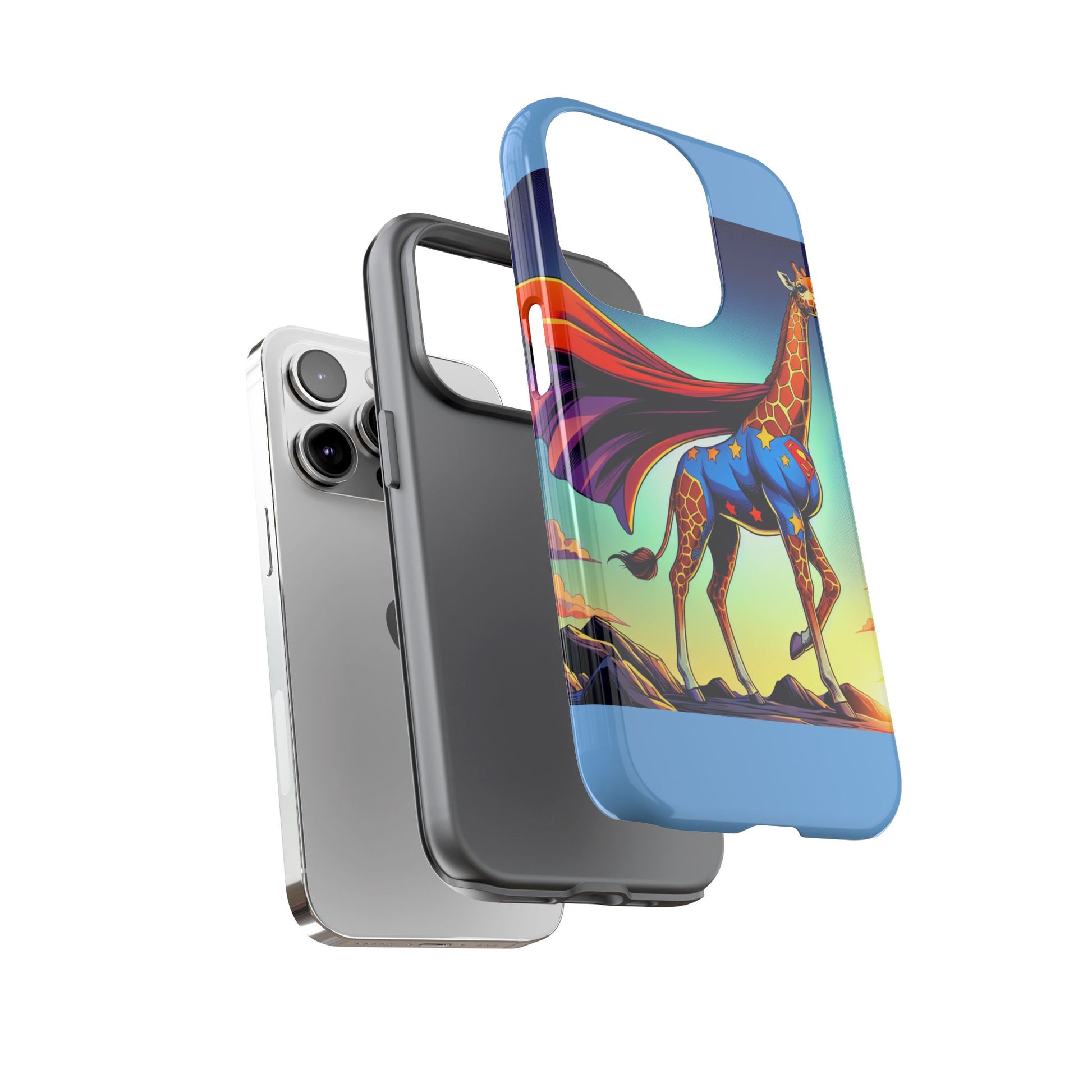 Superhero Giraffe Phone Case | Tough Cases, Unique Gifts, Animal Lover Accessories, Fun Tech Protectors, Cute Phone Covers, Birthday Gift