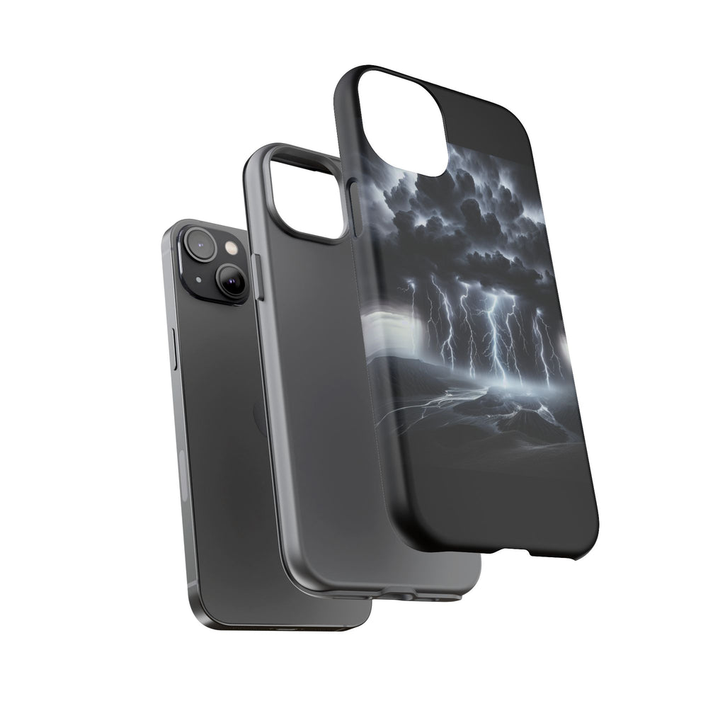 Tough Cases for the Bold: Stormy Thunder Phone Case, Lightning Protection, Durable Cover for Adventurers, Unique Gift for Nature [...]