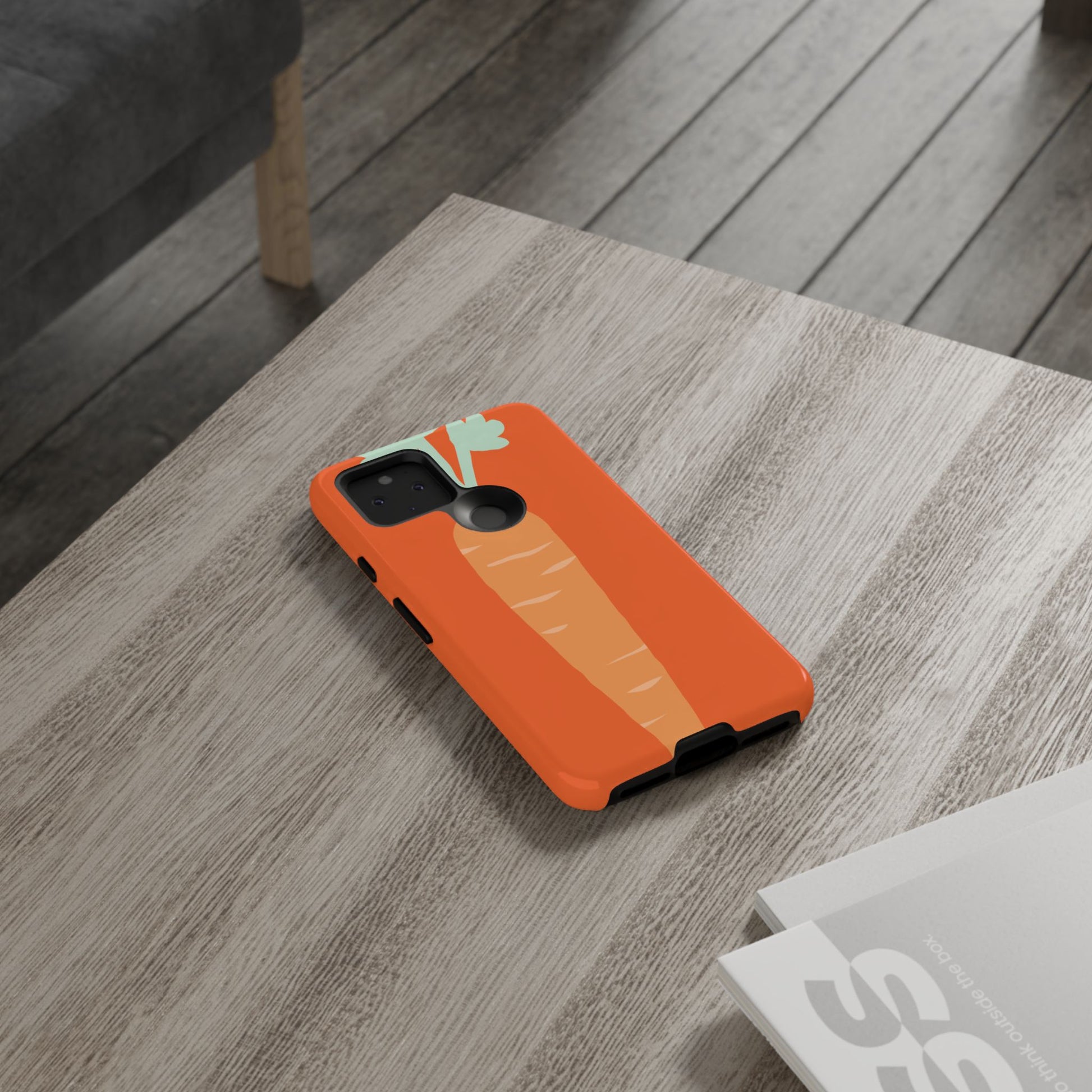 Tough Cases Carrot Phone Case, Cute Smartphone Cover, Fun Gift for Garden Lovers, Fall Decor, Vegan Accessories, Colorful Case