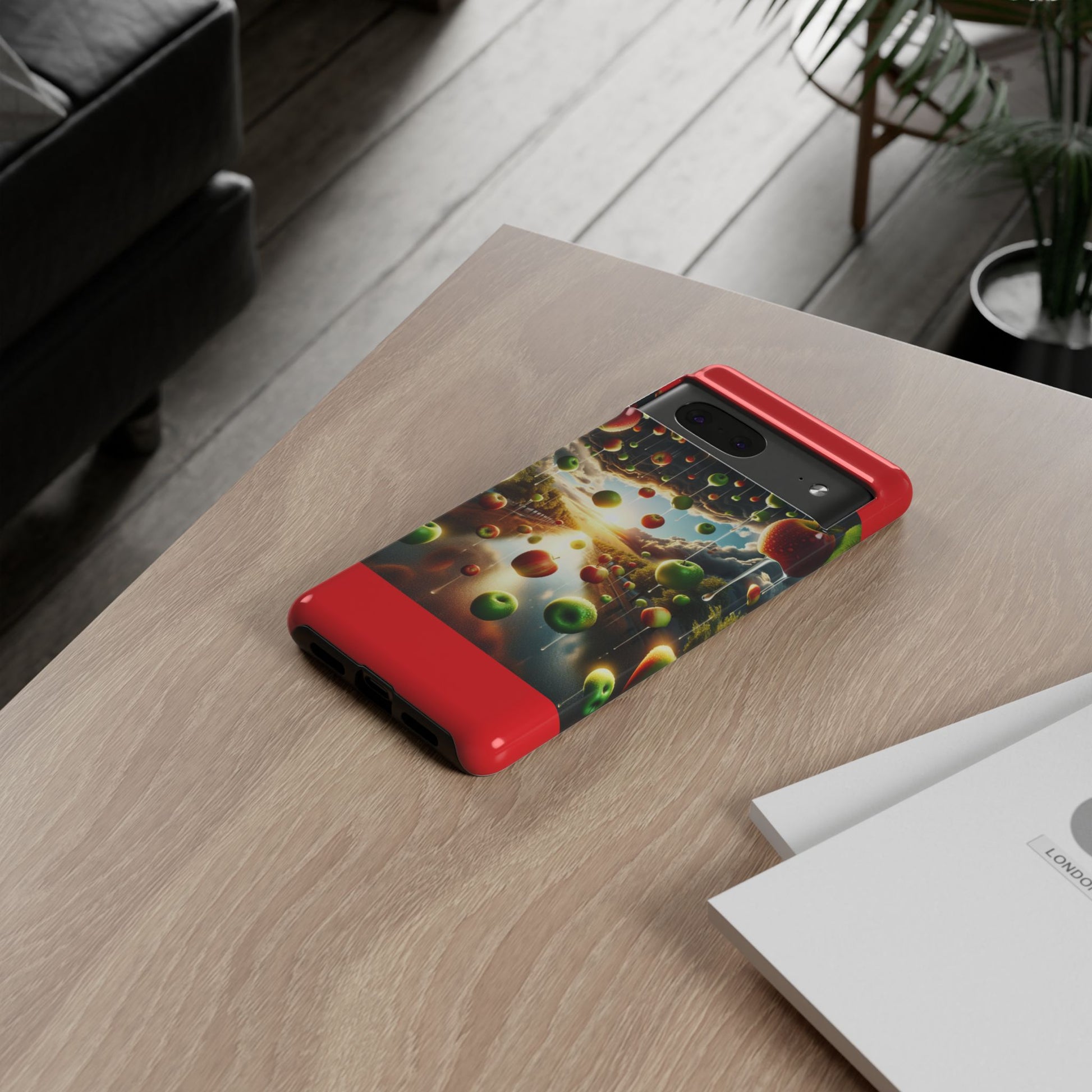 Vibrant Phone Case with Artistic Apple Design, Unique Gift for Art Lovers, Trendy Accessory for Any Occasion, Stylish Smartphone Cover