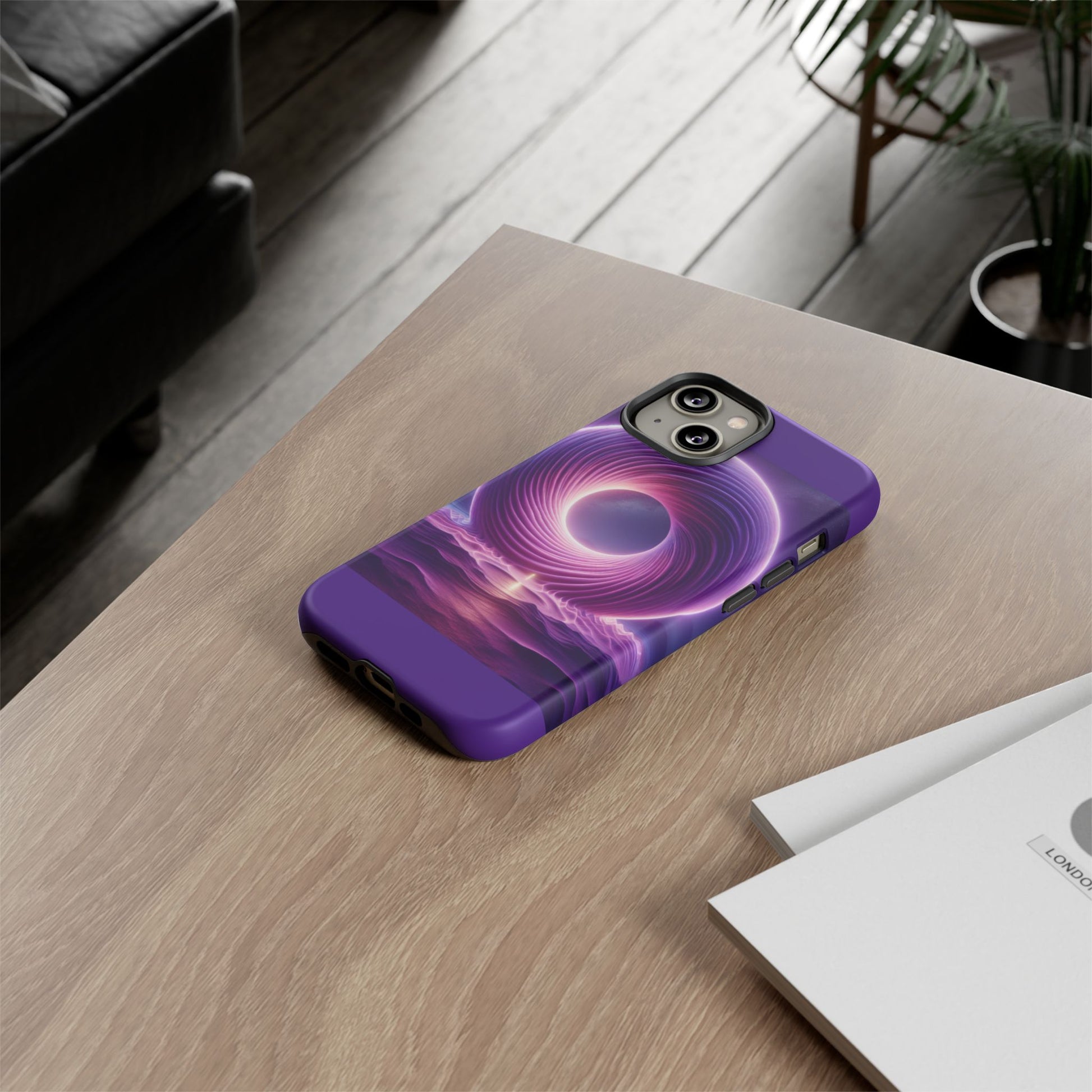 Colorful Phone Case with Swirling Design, Tough Phone Cover, Cosmic Phone Protector, Unique Gift for Tech Lovers, Stylish Smartphone Shell