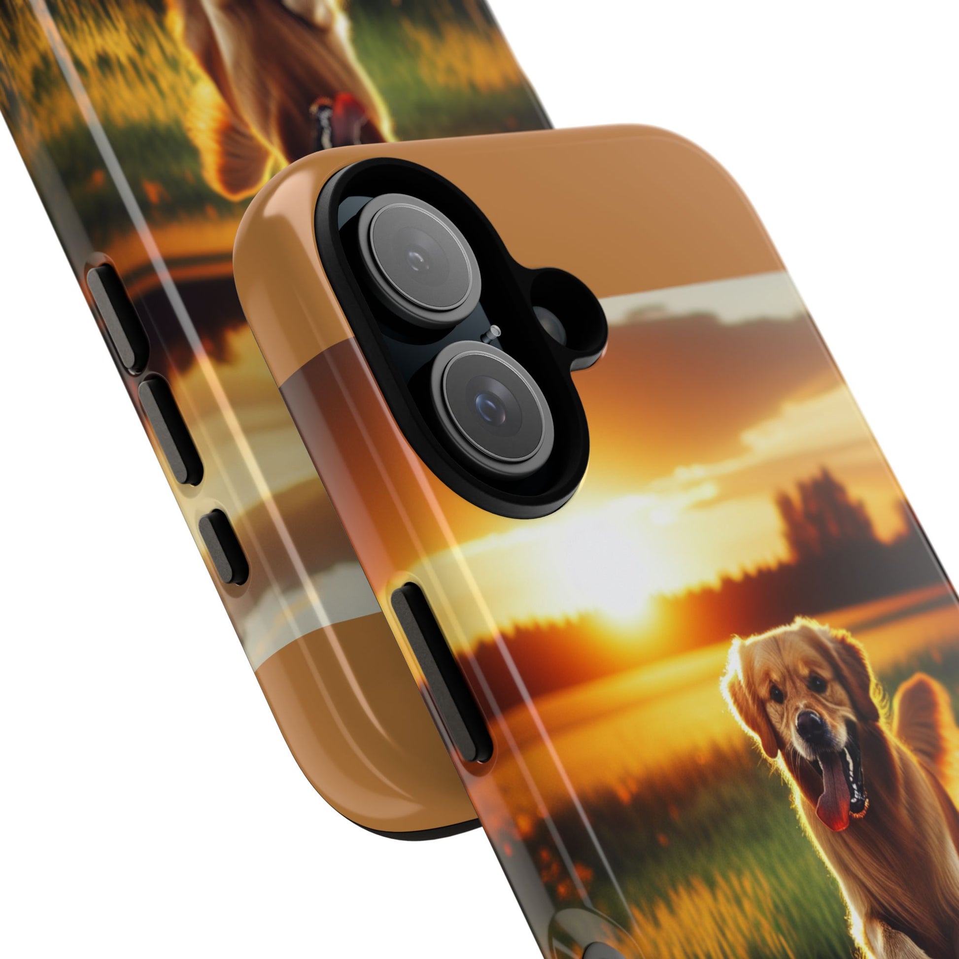 Golden Retriever Phone Case, Pet Lover Gift, Sunset Dog Design, Tough Cases, Cute Animal Accessory, Birthday Present, Christmas Gift