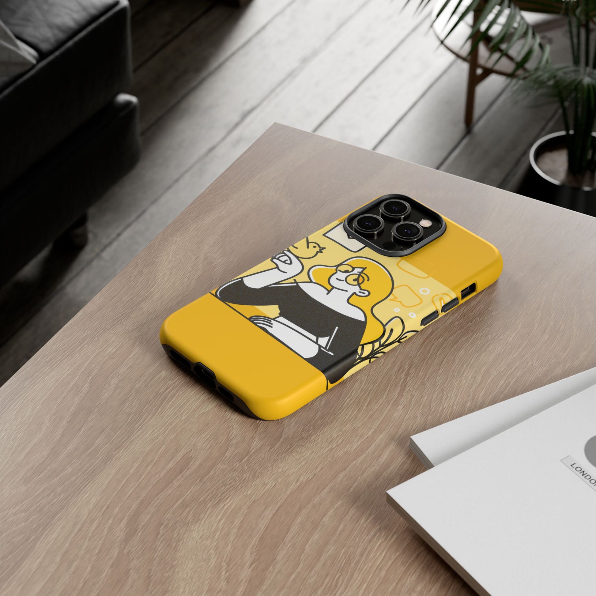 Chic Phone Case with Playful Design, Smartphone Cover, Unique Gift, Trendy Accessory, Eco-Friendly Case