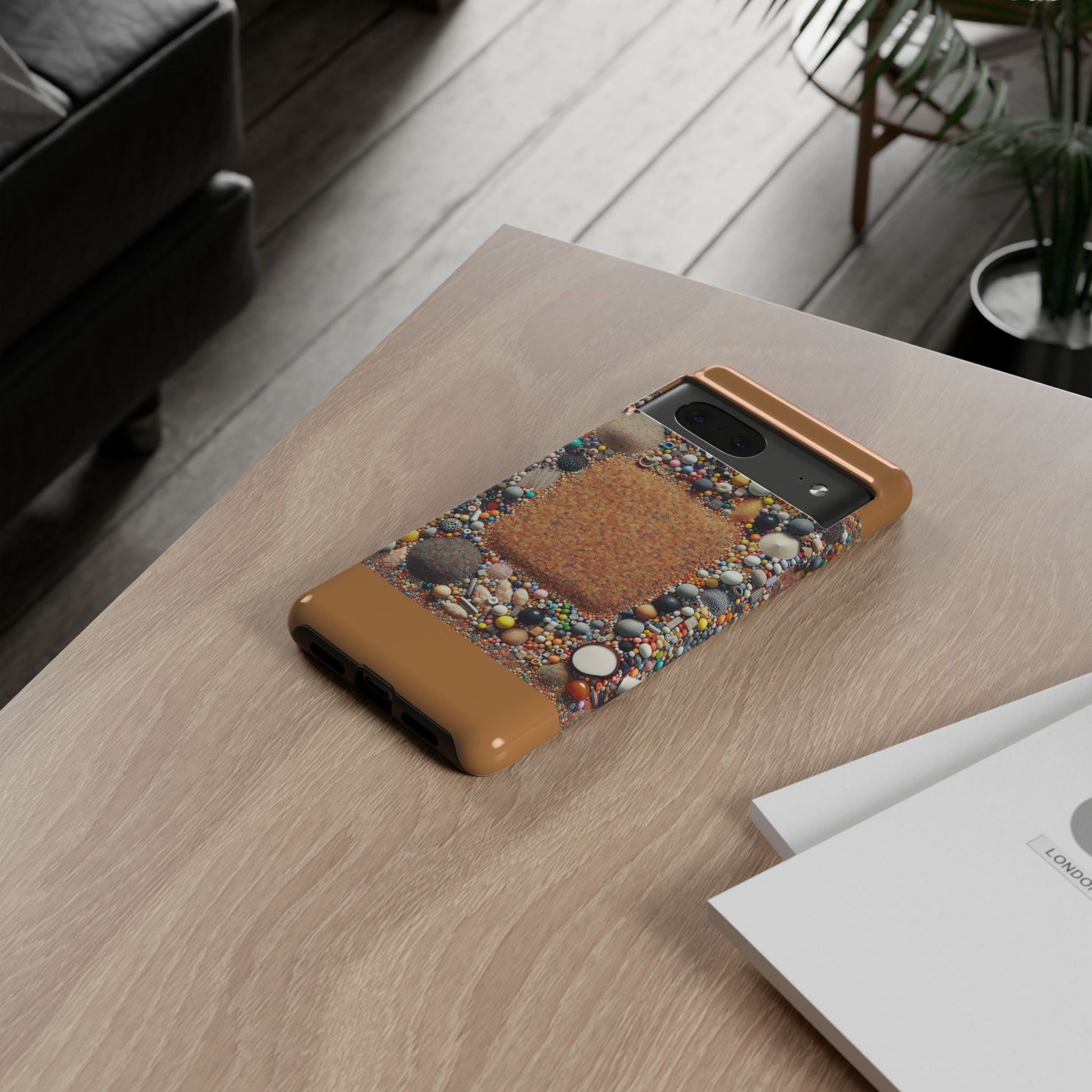 Colorful Phone Case with Unique Texture, Tough Case, Phone Accessory, Trendy Design, Gift for Tech Lovers, Durable Protection