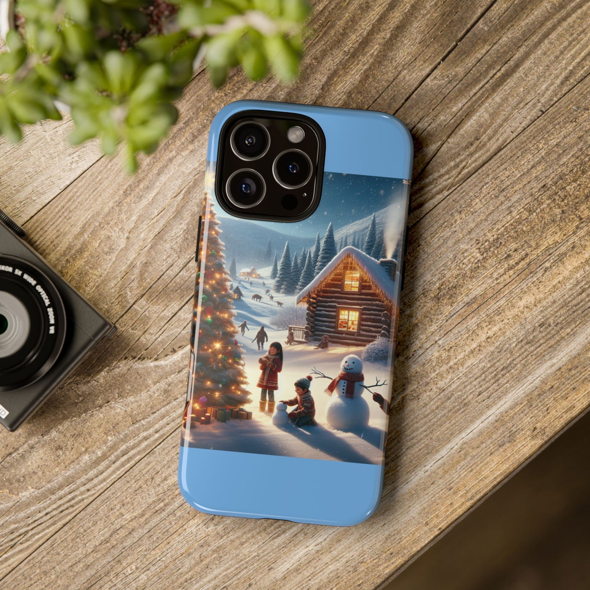 Winter Wonderland Phone Case, Holiday Gift for Him/Her, Cute Christmas Phone Cover, Unique Winter Scene Case, Festive Tech Accessories