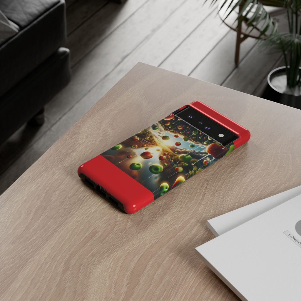 Vibrant Phone Case with Artistic Apple Design, Unique Gift for Art Lovers, Trendy Accessory for Any Occasion, Stylish Smartphone Cover