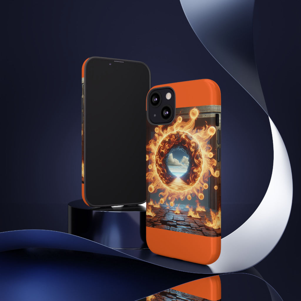Vibrant Phone Case, Tough Cases for Gamers, Fire Element Phone Cover, Unique Protector, Game Lover Gifts