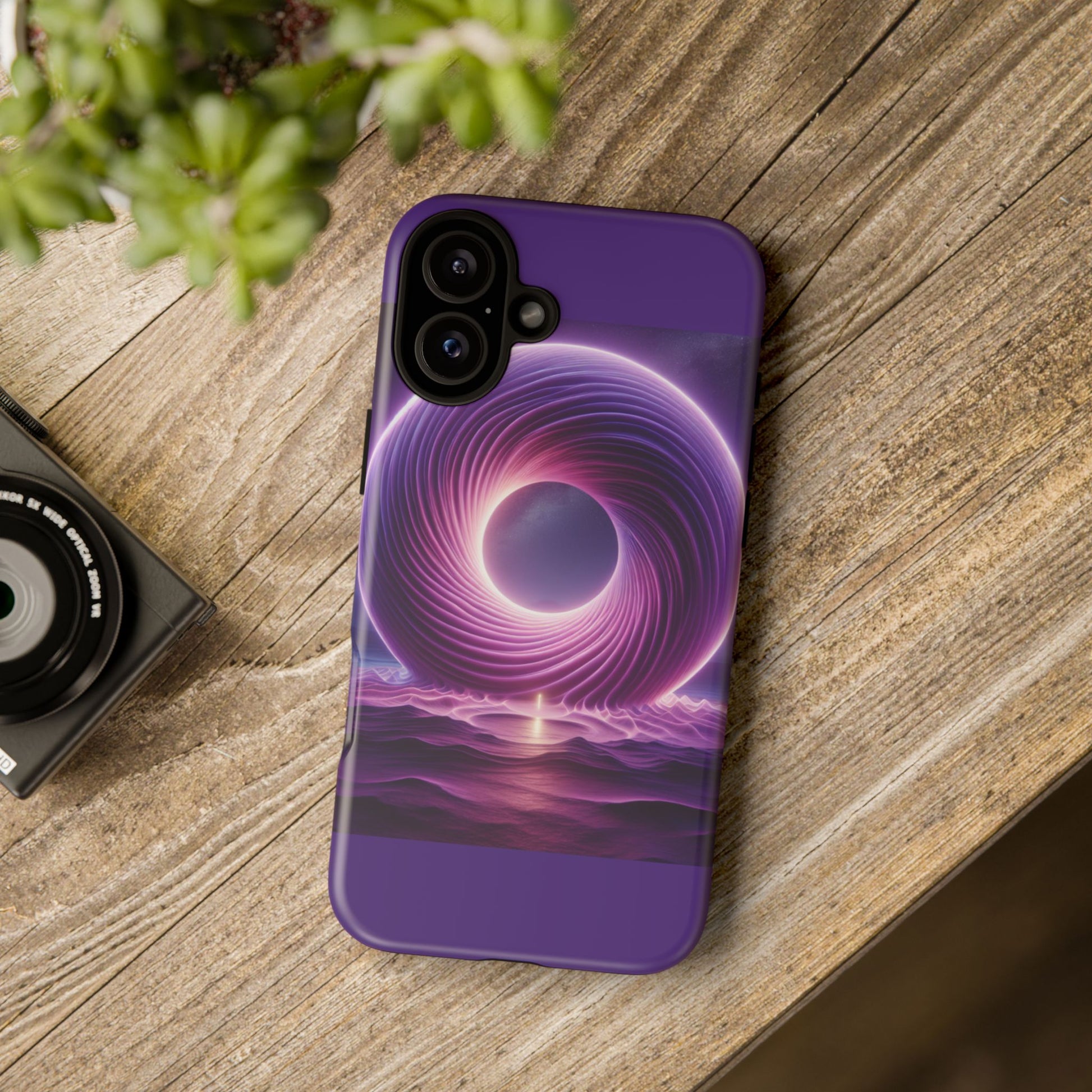 Colorful Phone Case with Swirling Design, Tough Phone Cover, Cosmic Phone Protector, Unique Gift for Tech Lovers, Stylish Smartphone Shell