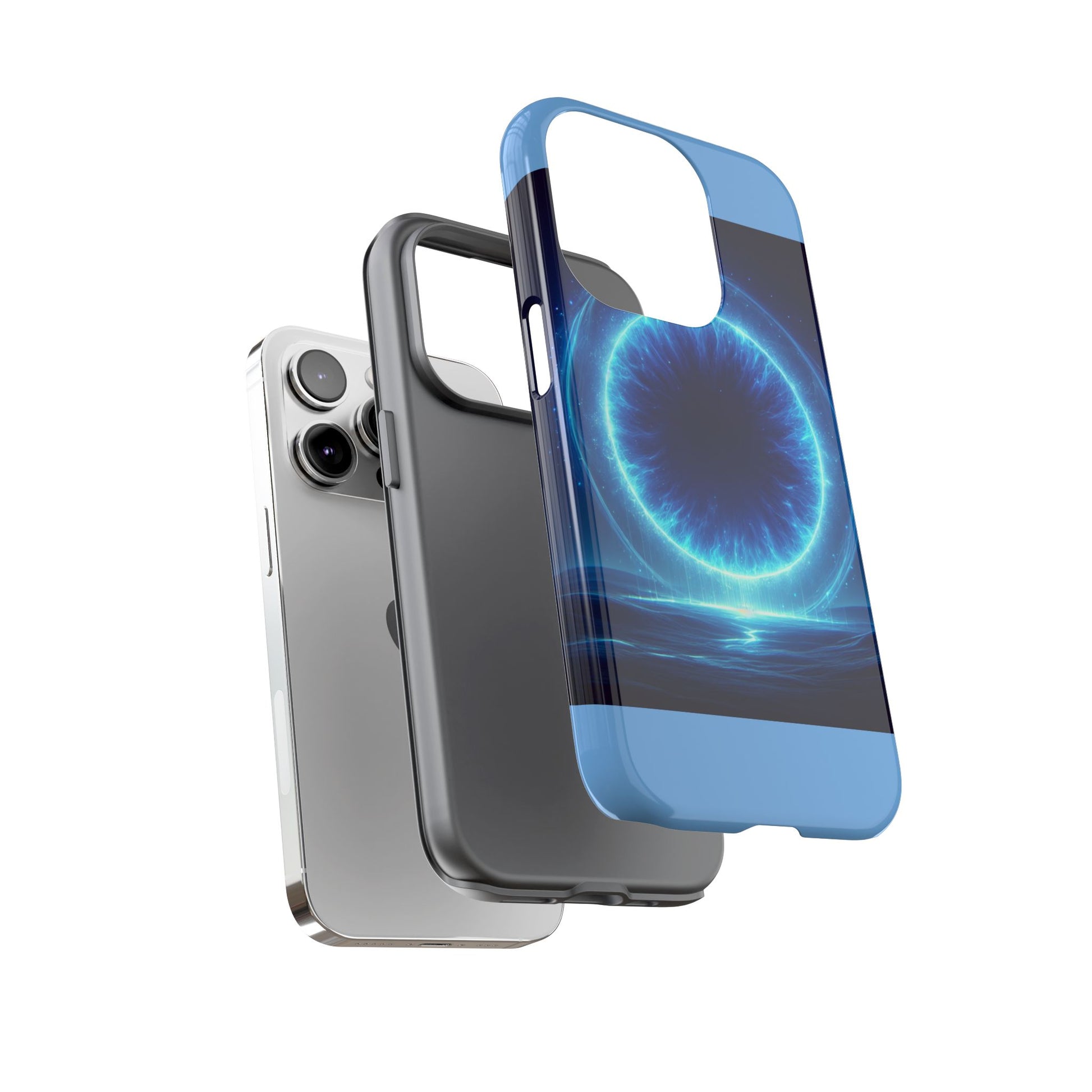 Blue Galaxy Phone Case, Tough Phone Cover, Cosmic Protection Case, Space Design, Gift for Space Lovers
