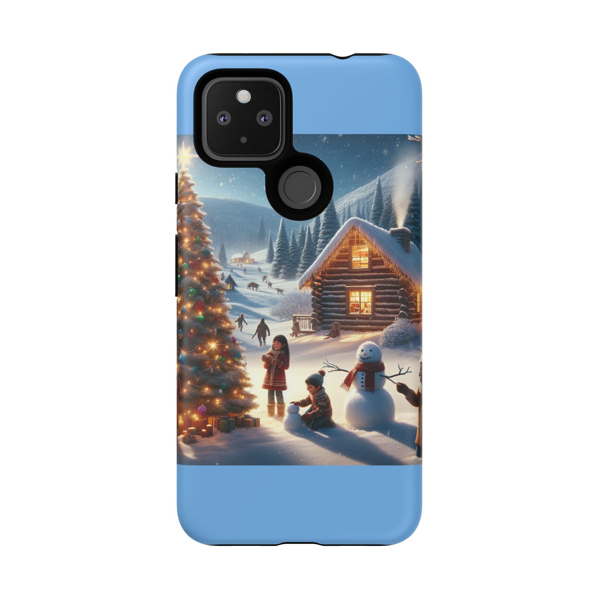 Winter Wonderland Phone Case, Holiday Gift for Him/Her, Cute Christmas Phone Cover, Unique Winter Scene Case, Festive Tech Accessories